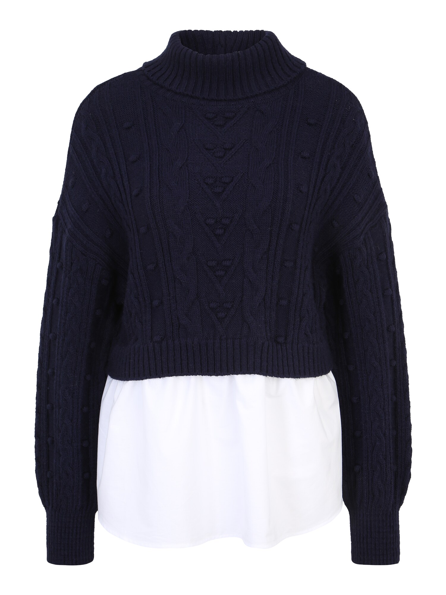 River Island Petite Sveter  námornícka modrá / biela