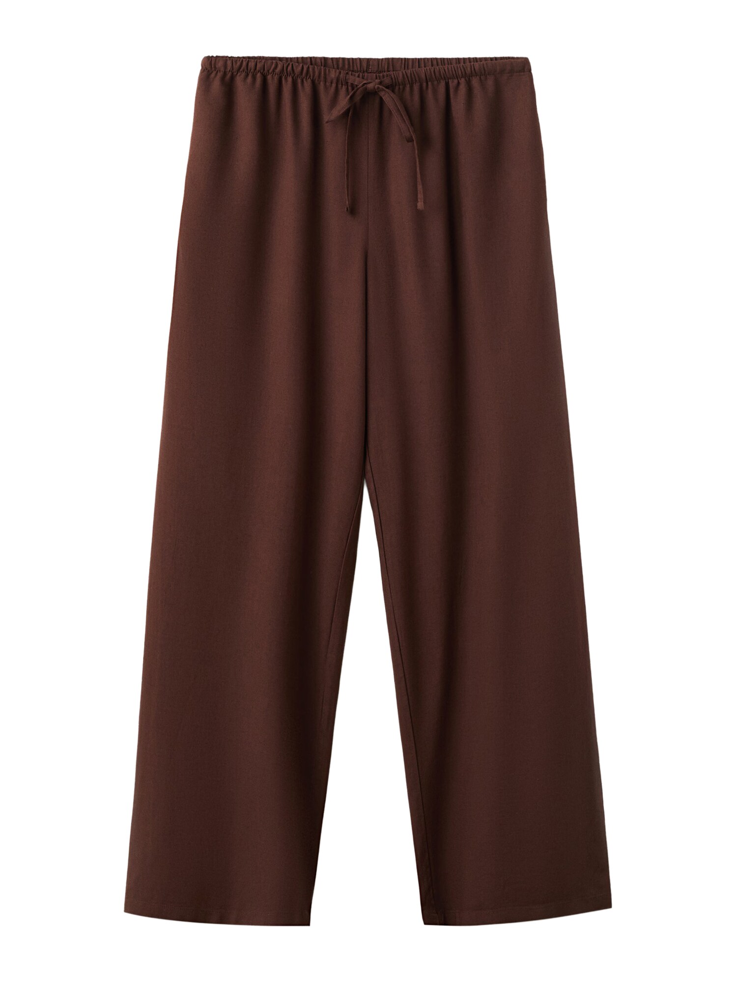 MANGO TEEN Pantaloni 'Linenpmr'  ciocolatiu