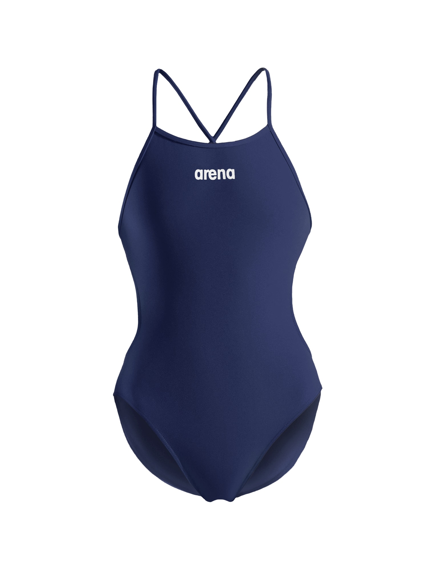 ARENA Costum de baie întreg TIE BACK SOLID  albastru închis / alb