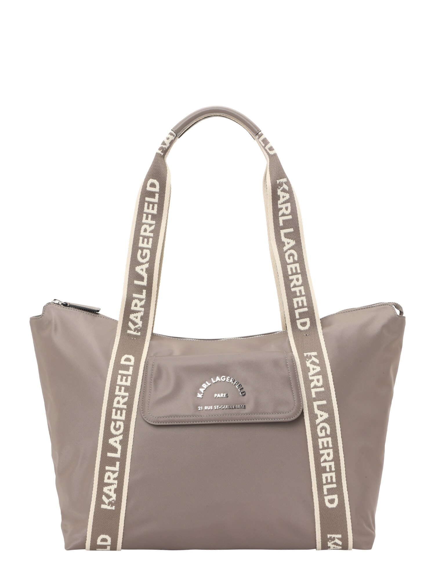 Karl Lagerfeld Shopper táska 'Rue St-Guillaume'  bézs / taupe / ezüst akciós termékkép 1