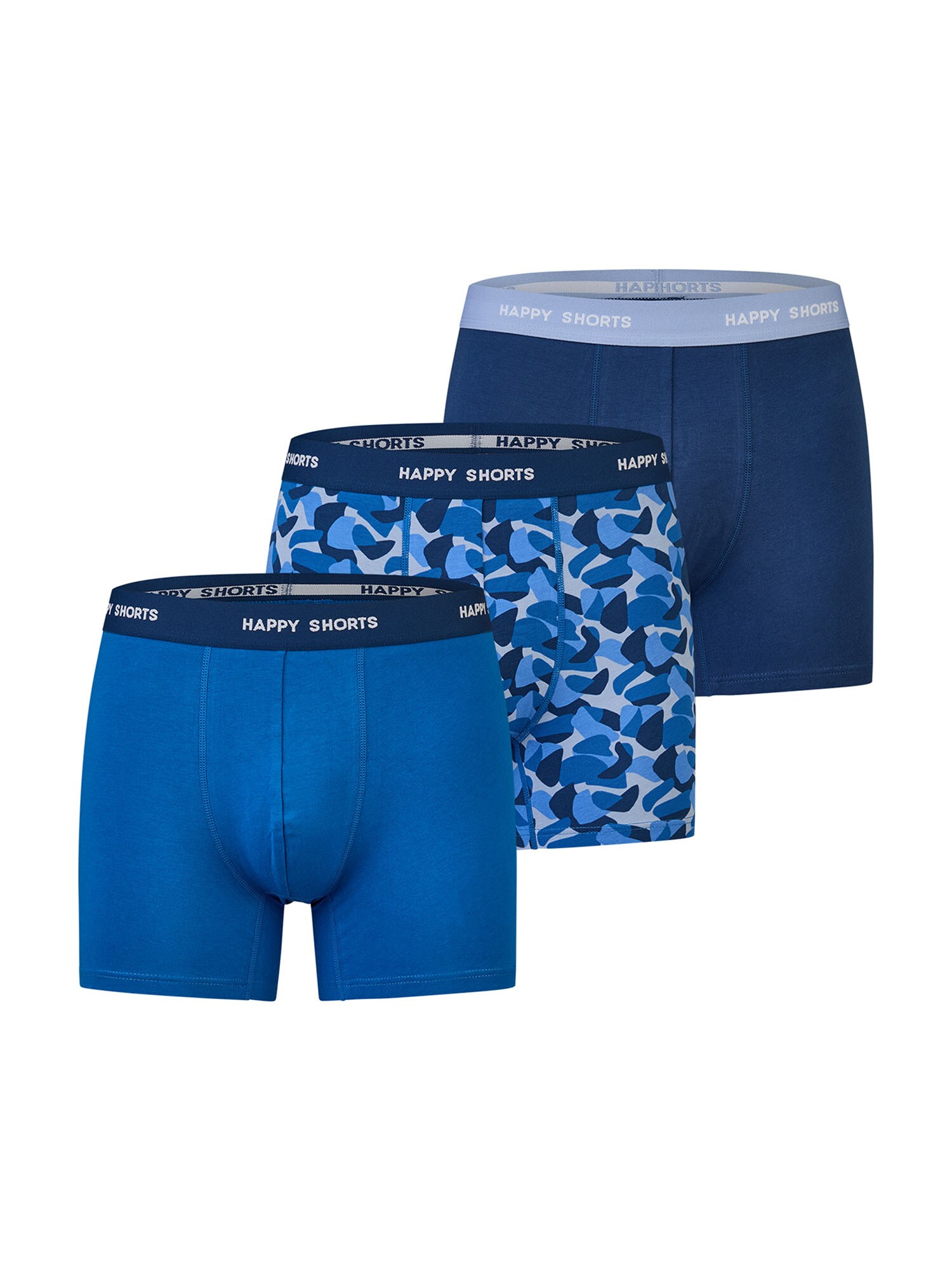 Happy Shorts Calzoncillo boxer  azul / azul oscuro