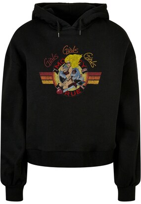 Merchcode Sweatshirt ‘Motley Crue’ Beige / Lichtblauw / Rood / Zwart