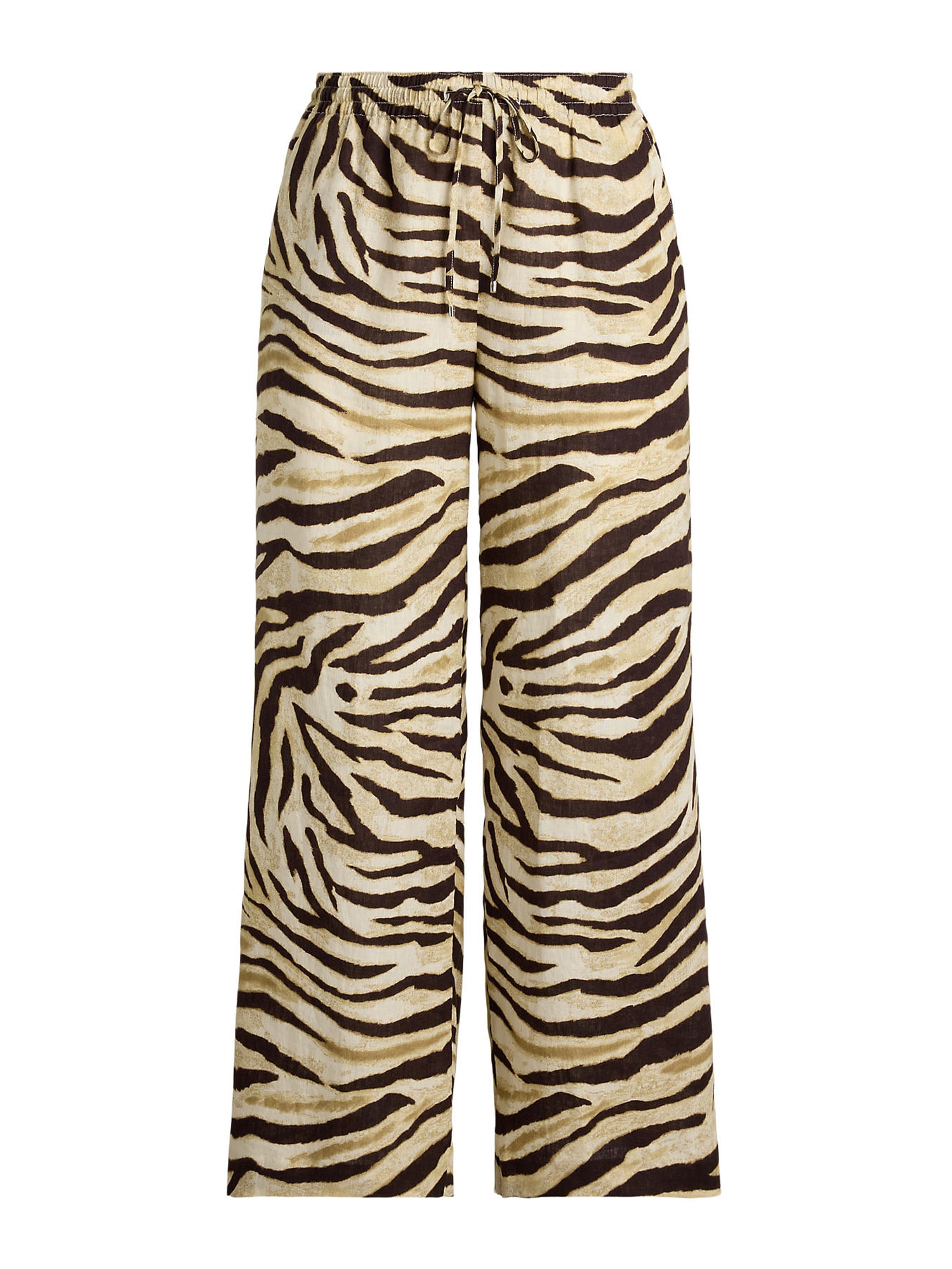 Lauren Ralph Lauren Plus Pantaloni Ziakash  maro / maro deschis / negru