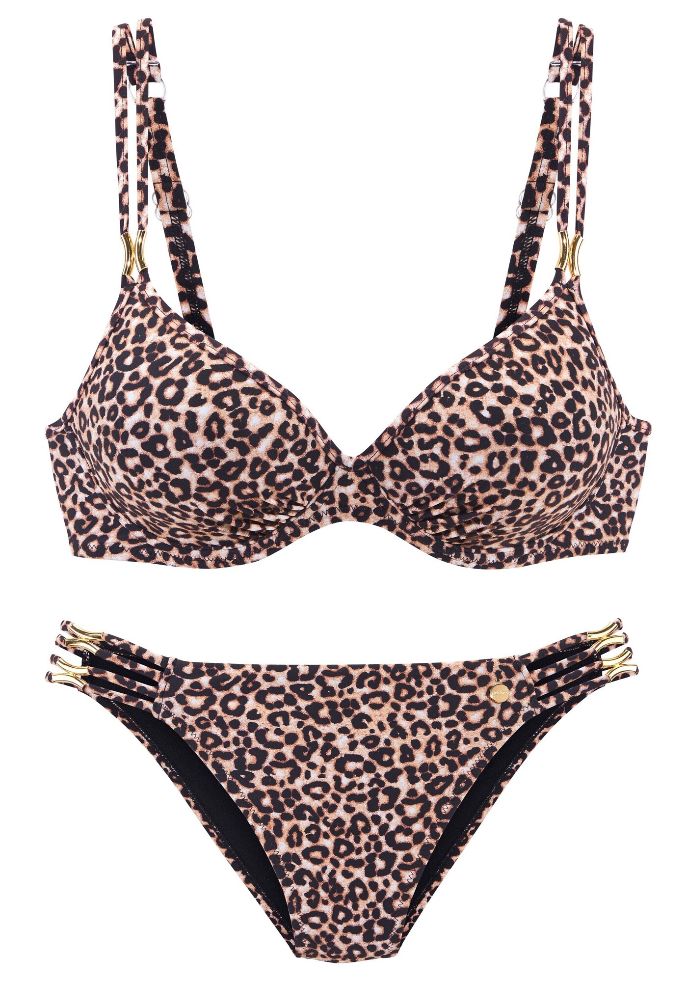 LASCANA Bikini  rjava / mokka / črna