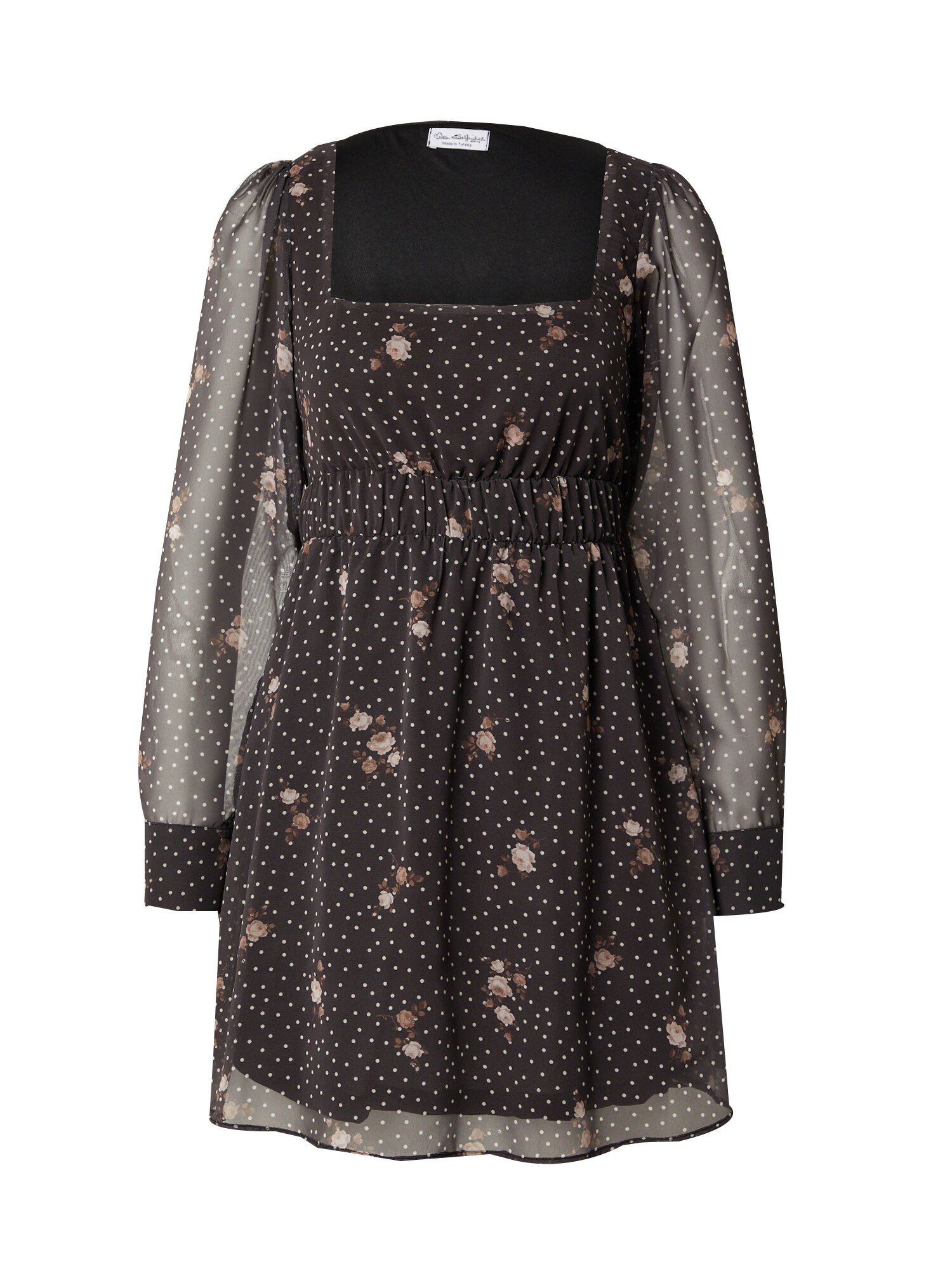 Miss Selfridge Rochie  crem / maro / negru