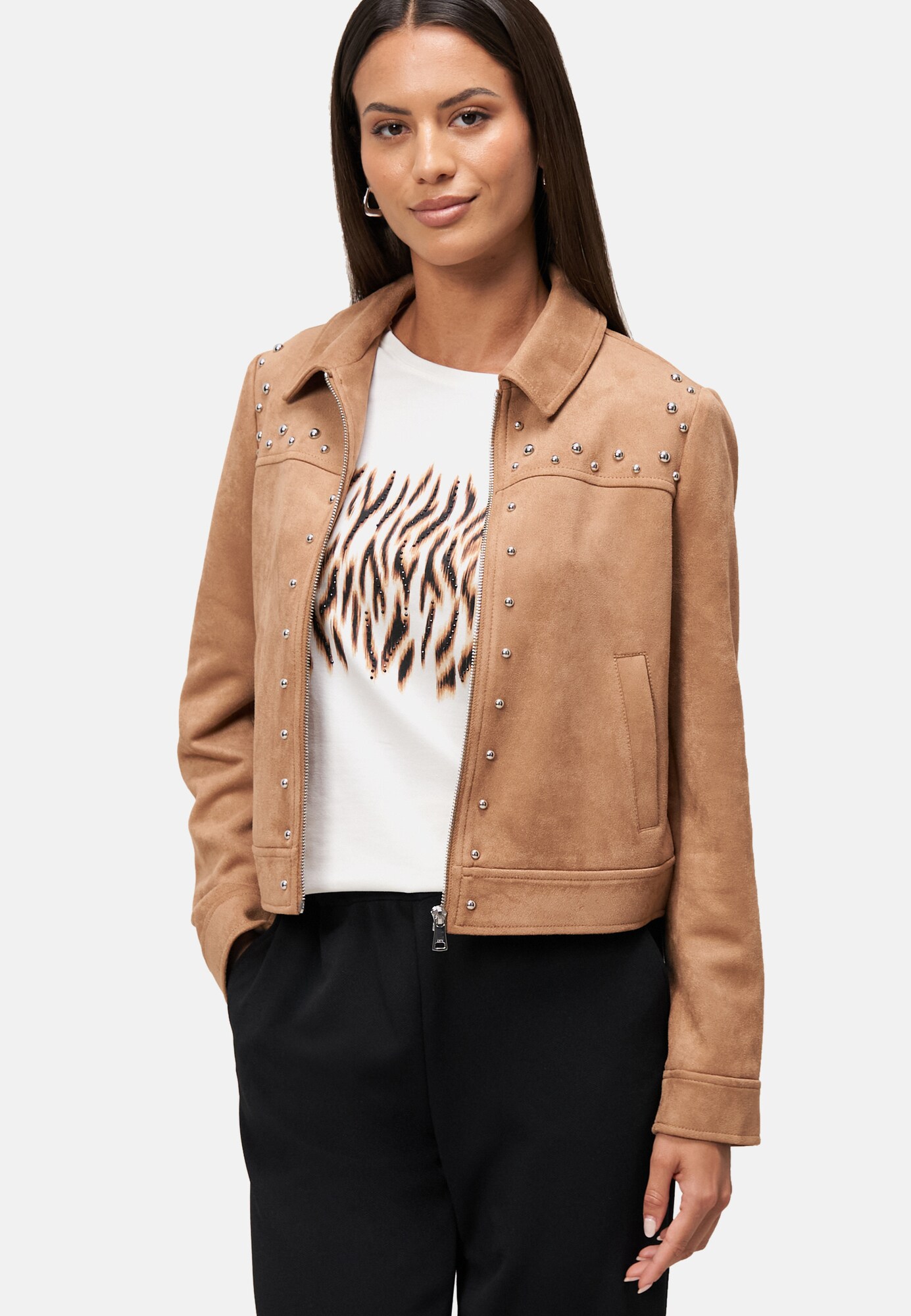 Thumbnail - zero Jacke in Wildlederoptik