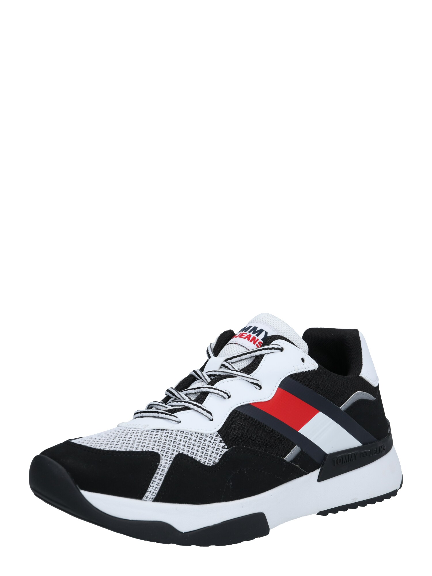 Tommy Jeans Sportbačiai be auliuko  juoda / balta / tamsiai mėlyna / margai raudona
