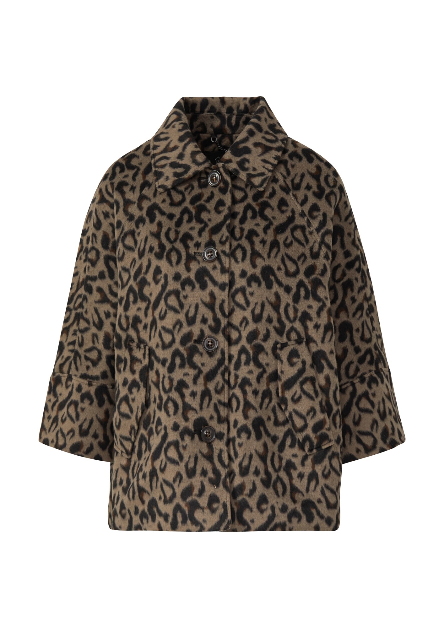 S.Oliver Black Label Tussenmantel Bruin / Chocoladebruin / Zwart