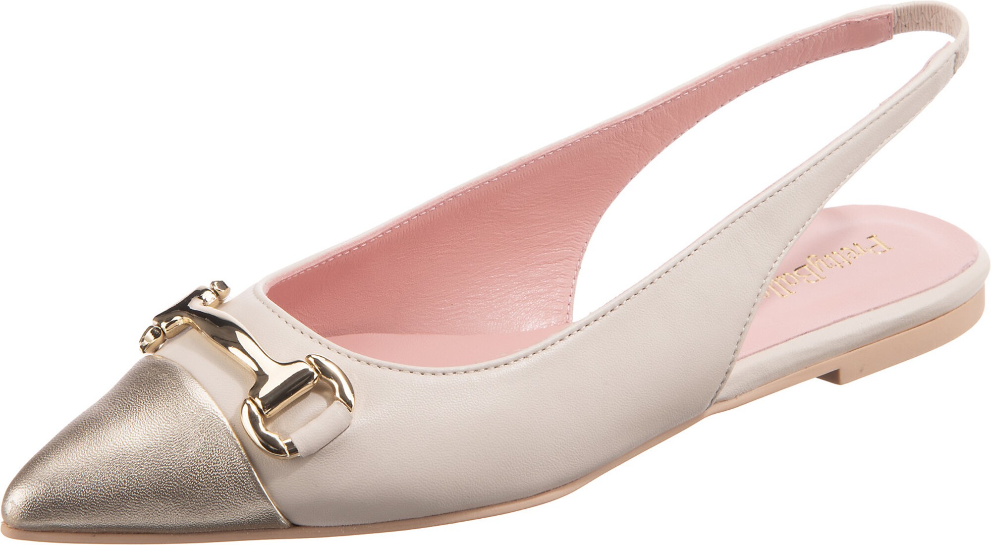 Pretty Ballerinas PRETTY BALLERINAS Ballerina 'Ami' gold / offwhite