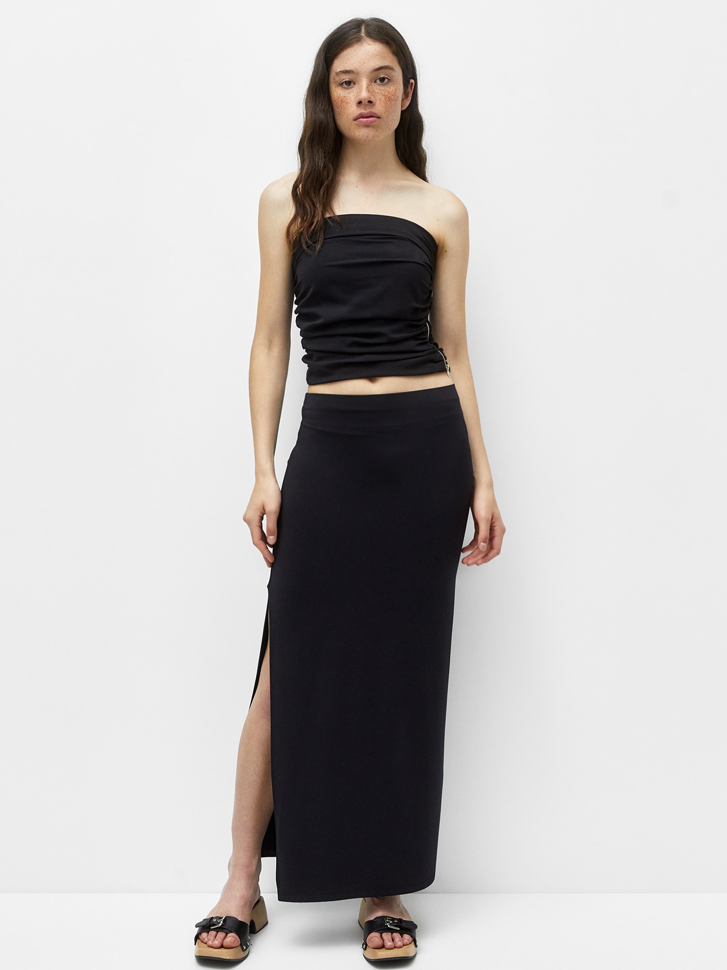 Pull&Bear Top  fekete termék 2. képe
