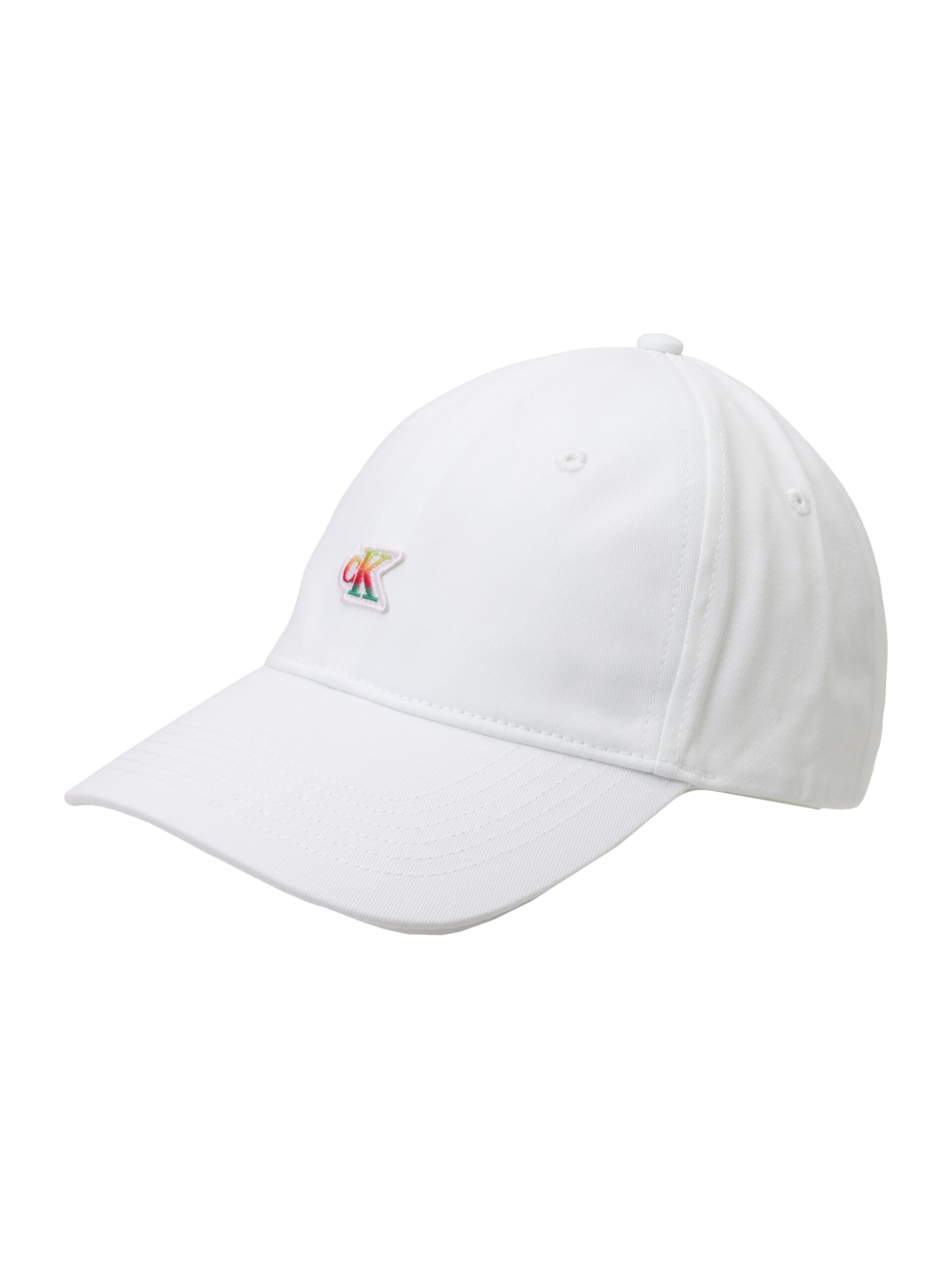 Calvin Klein unconstructed Keps Iridecent Ck Logo Pride Cap Bright White Dad Cap dam – bild 2