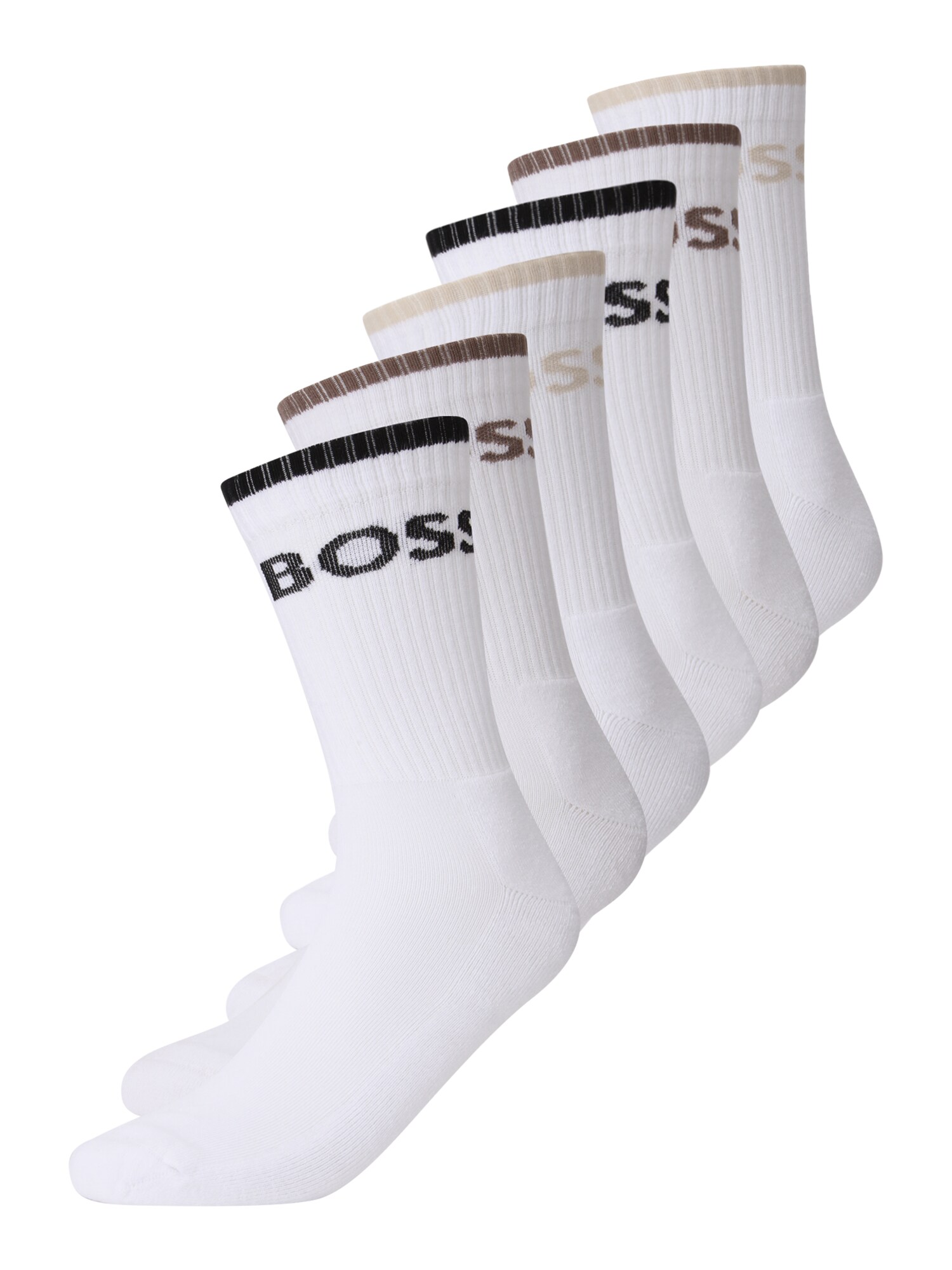 BOSS Șosete  bej / maro / negru / alb