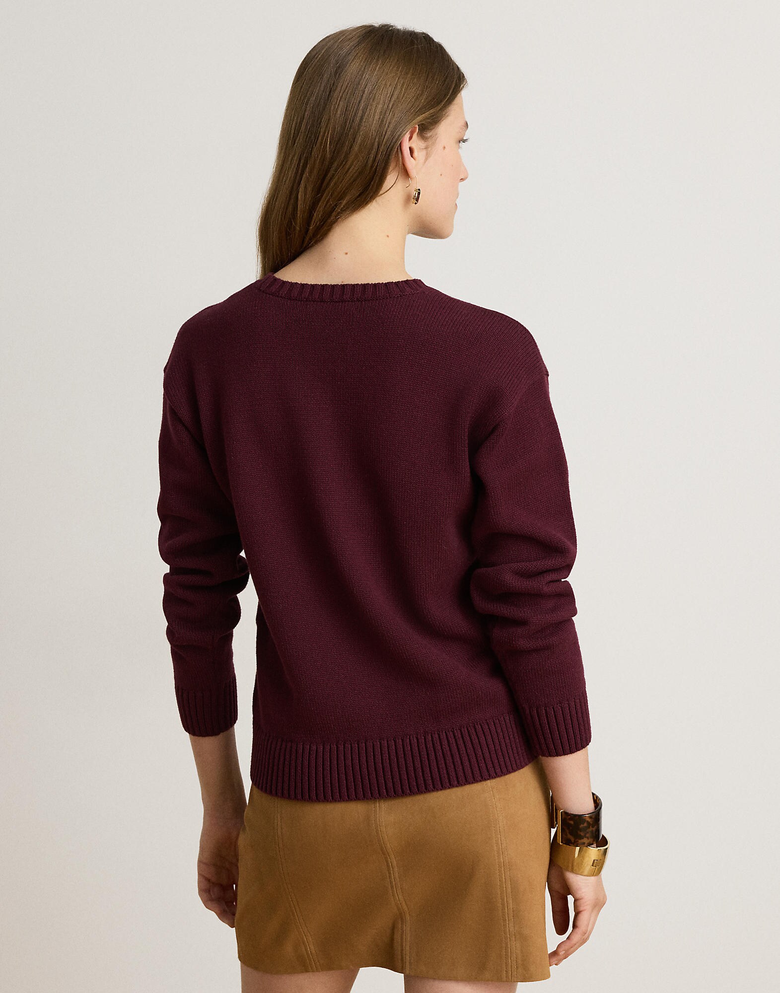 Lauren Ralph Lauren Jersey marrón / marrón oscuro / borgoña / offwhite – imagen 3