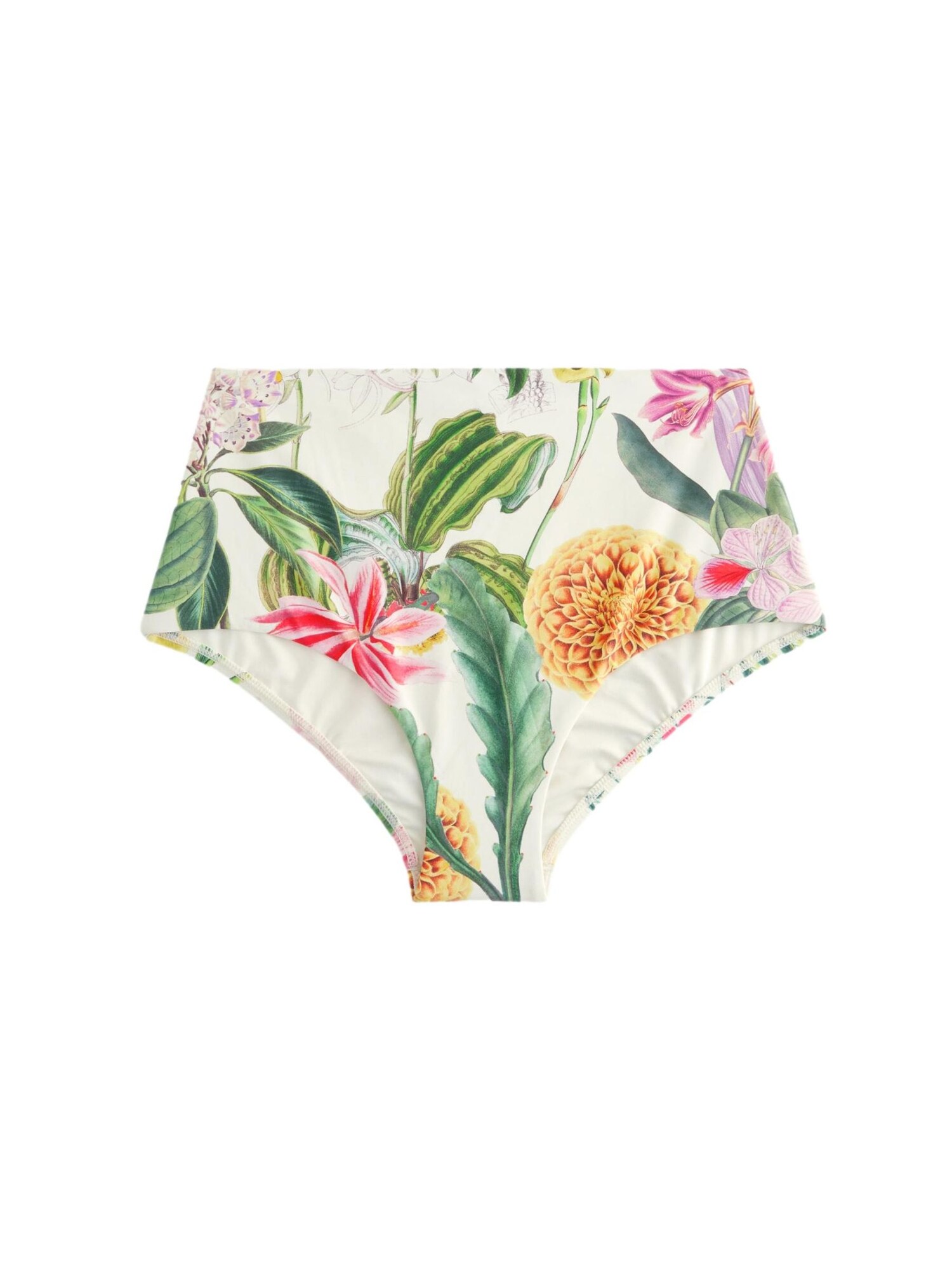 Next Slip costum de baie  crem / verde / mov pastel / roz deschis