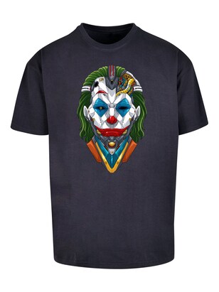 F4NT4STIC Shirt ‘Cyberpunk Joker CYBERPUNK STYLES’ Nachtblauw / Gemengde kleuren