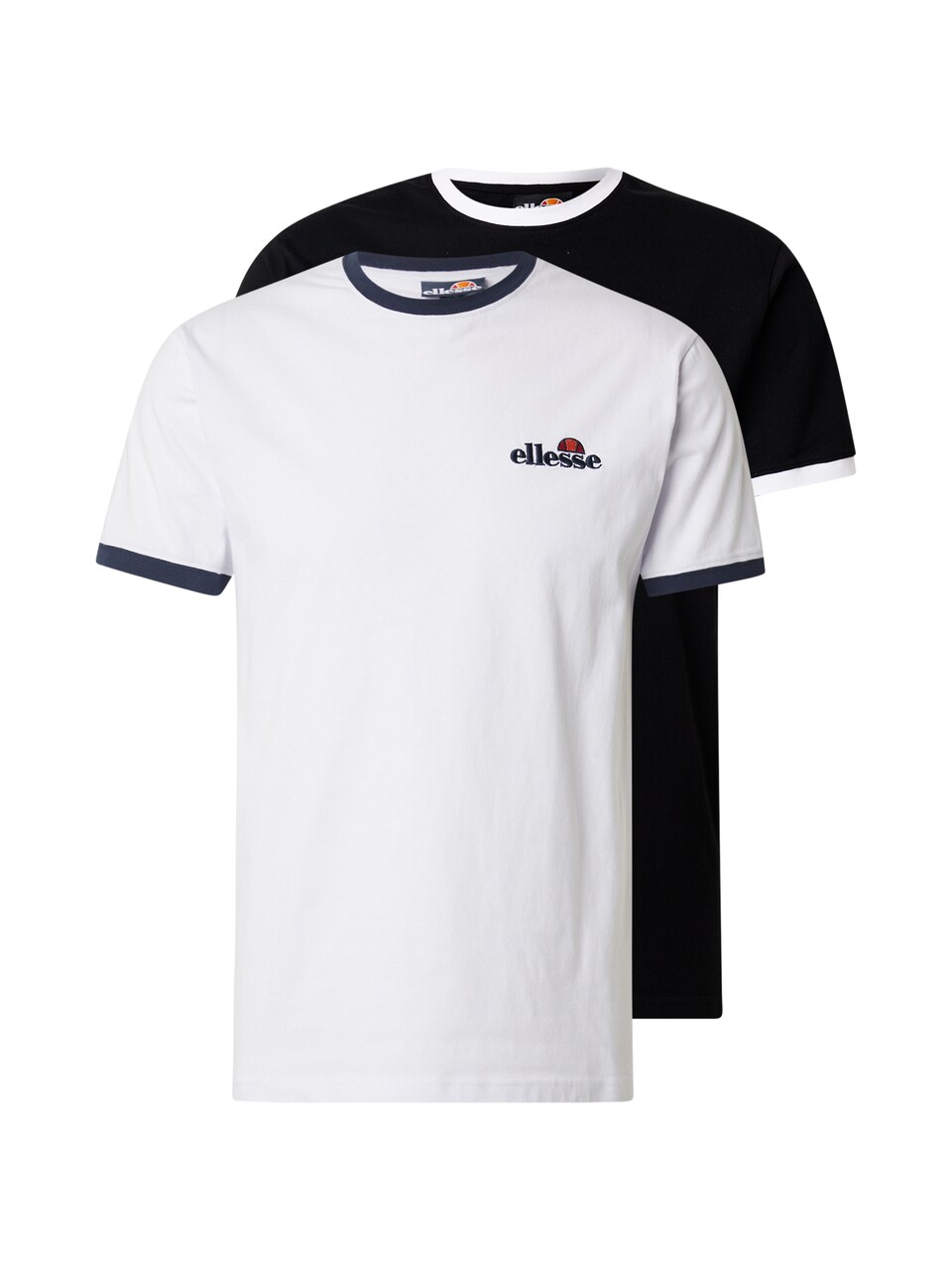 T-shirt 'Meduno' mörkblå / röd / svart