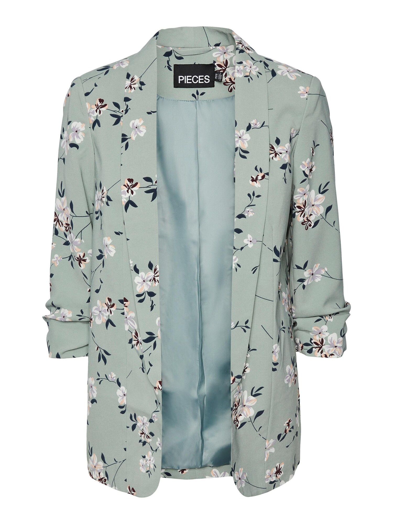 PIECES Sacou BOSELLA  crem / verde mentă / alb murdar