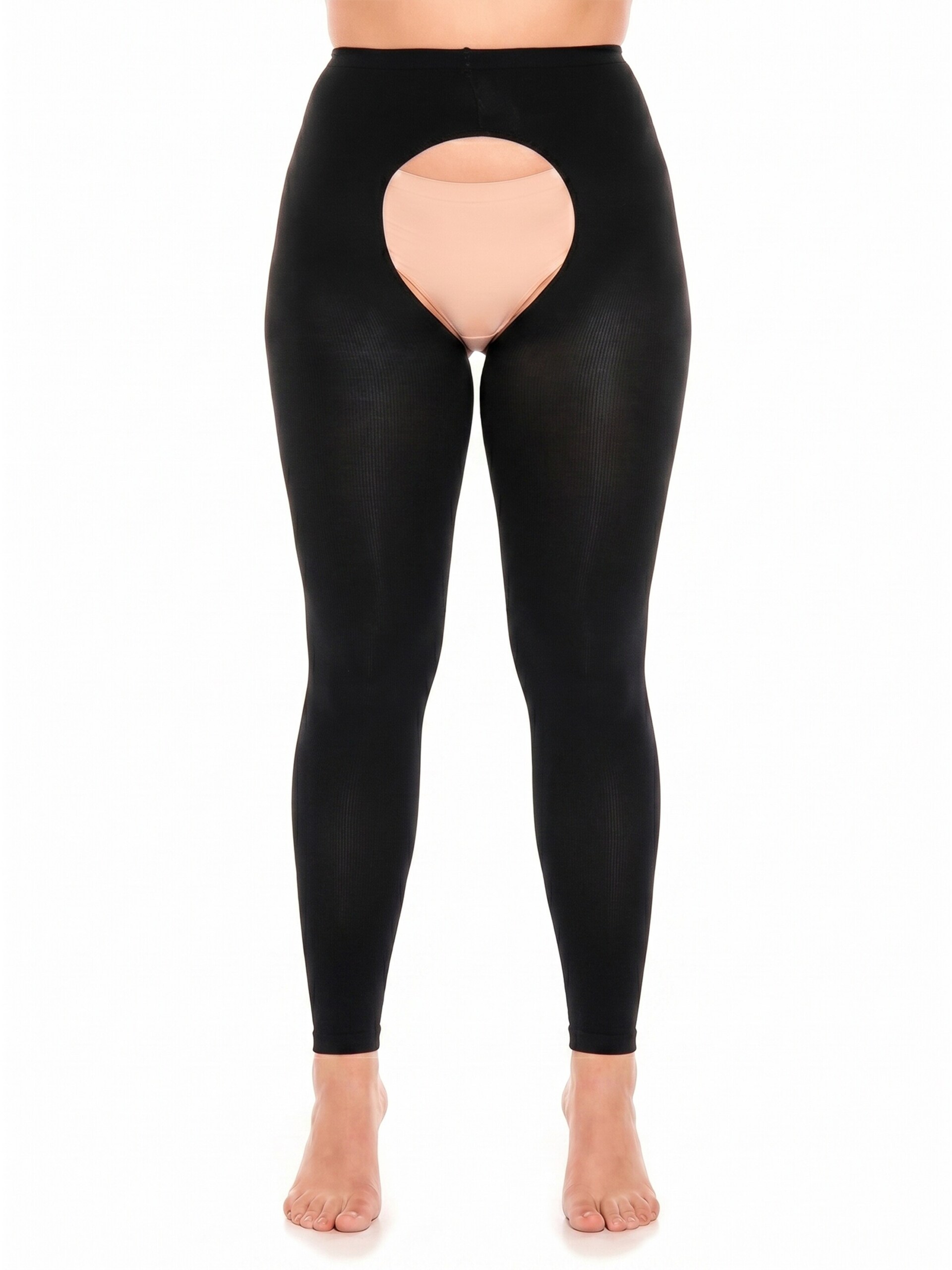 GLAMORY Strumpbyxa 'Breeze 60 Ouvert Microfaser Fußlose Strumpfhose' dam