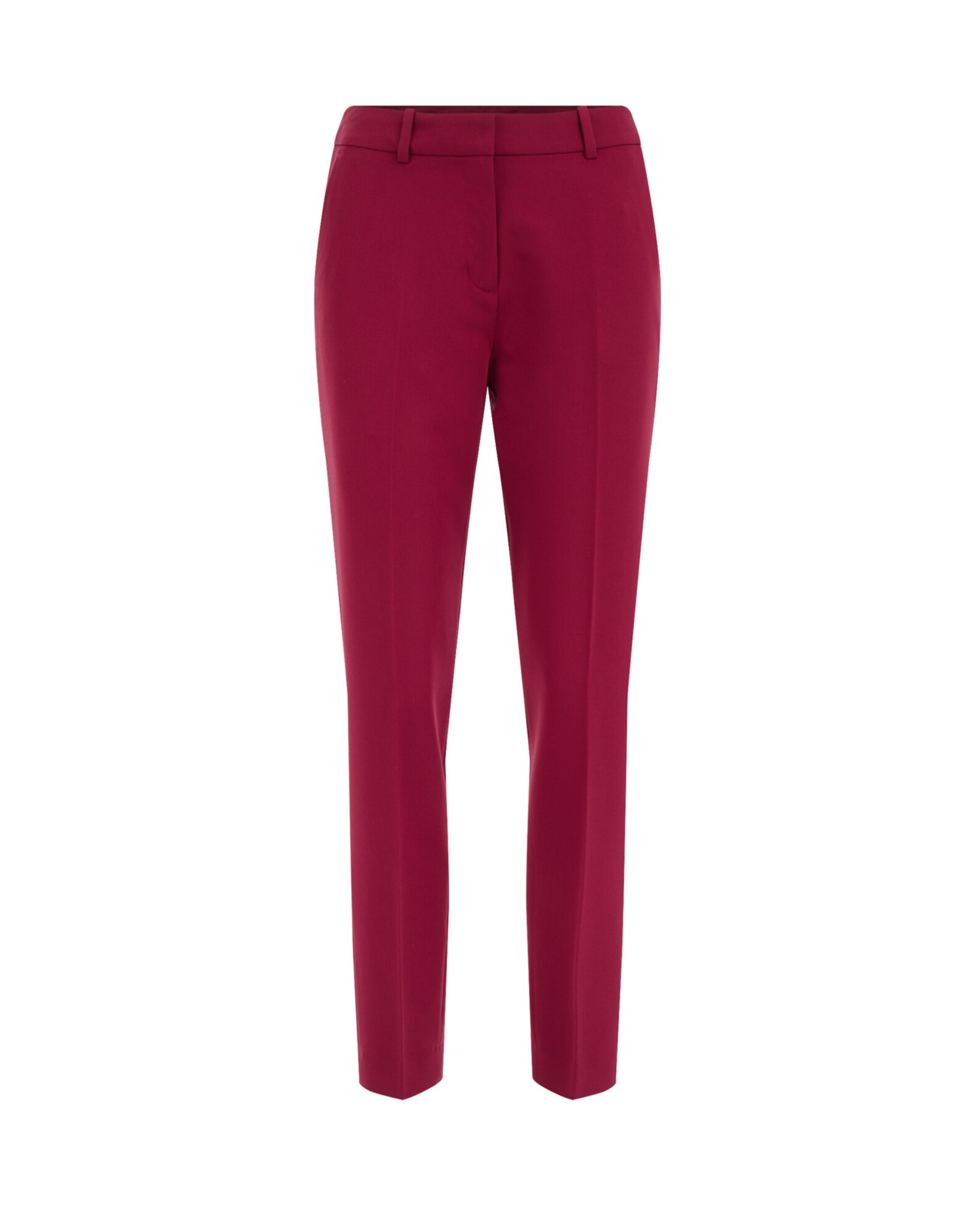 WE Fashion Ráncos nadrág  burgundi vörös akciós termékkép 1