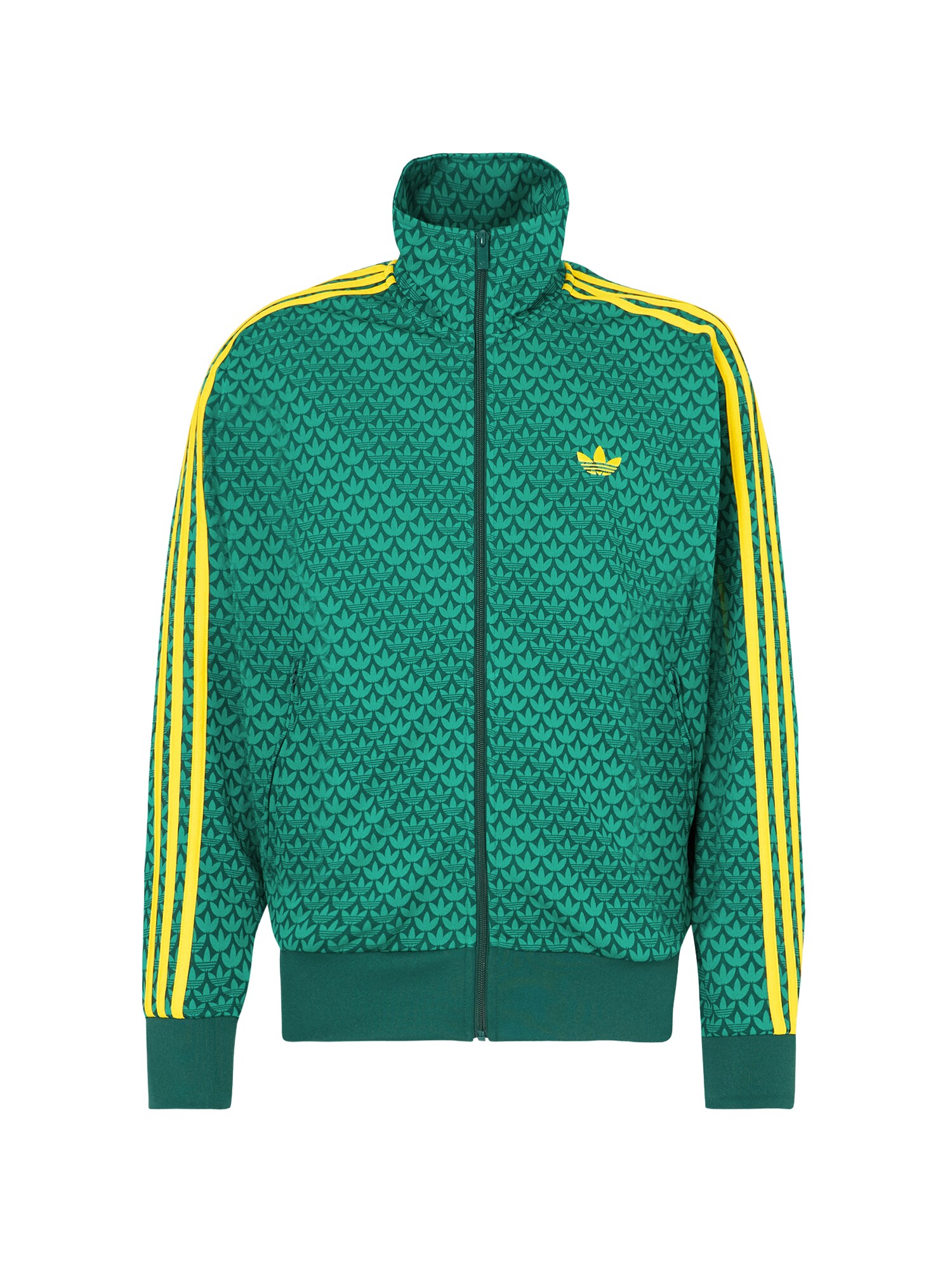 ADIDAS ORIGINALS Tepláková bunda 'FIREBIRD'  žltá / zelená / tmavozelená
