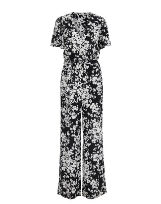 WE Fashion Jumpsuit Zwart / Wit