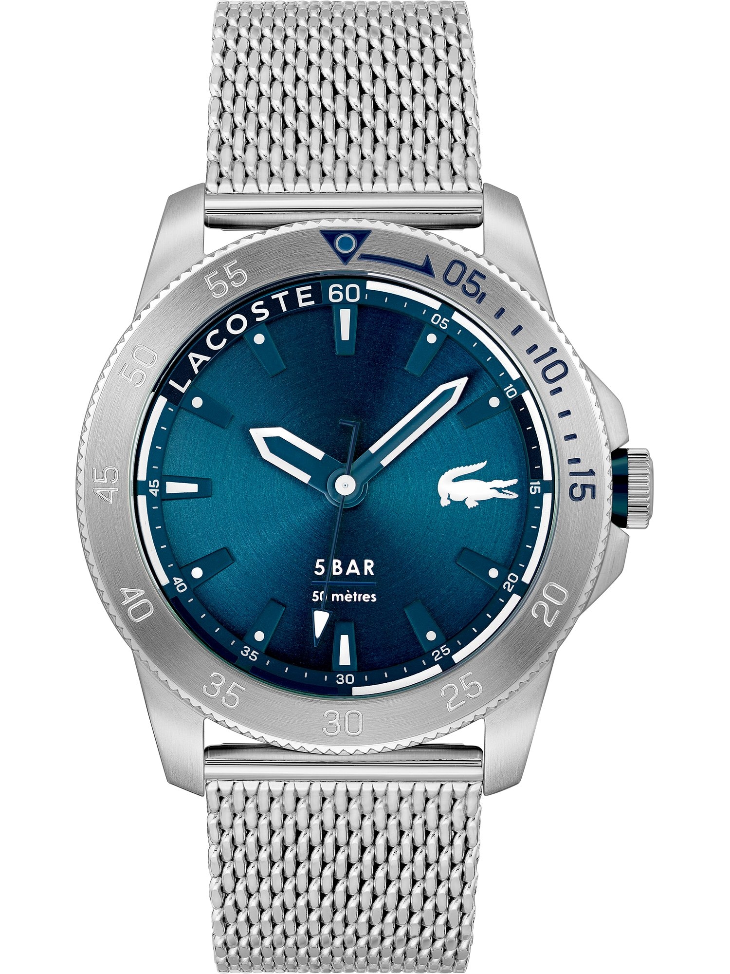 LACOSTE Analoginis (įprasto dizaino) laikrodis tamsiai mėlyna / sidabrinė