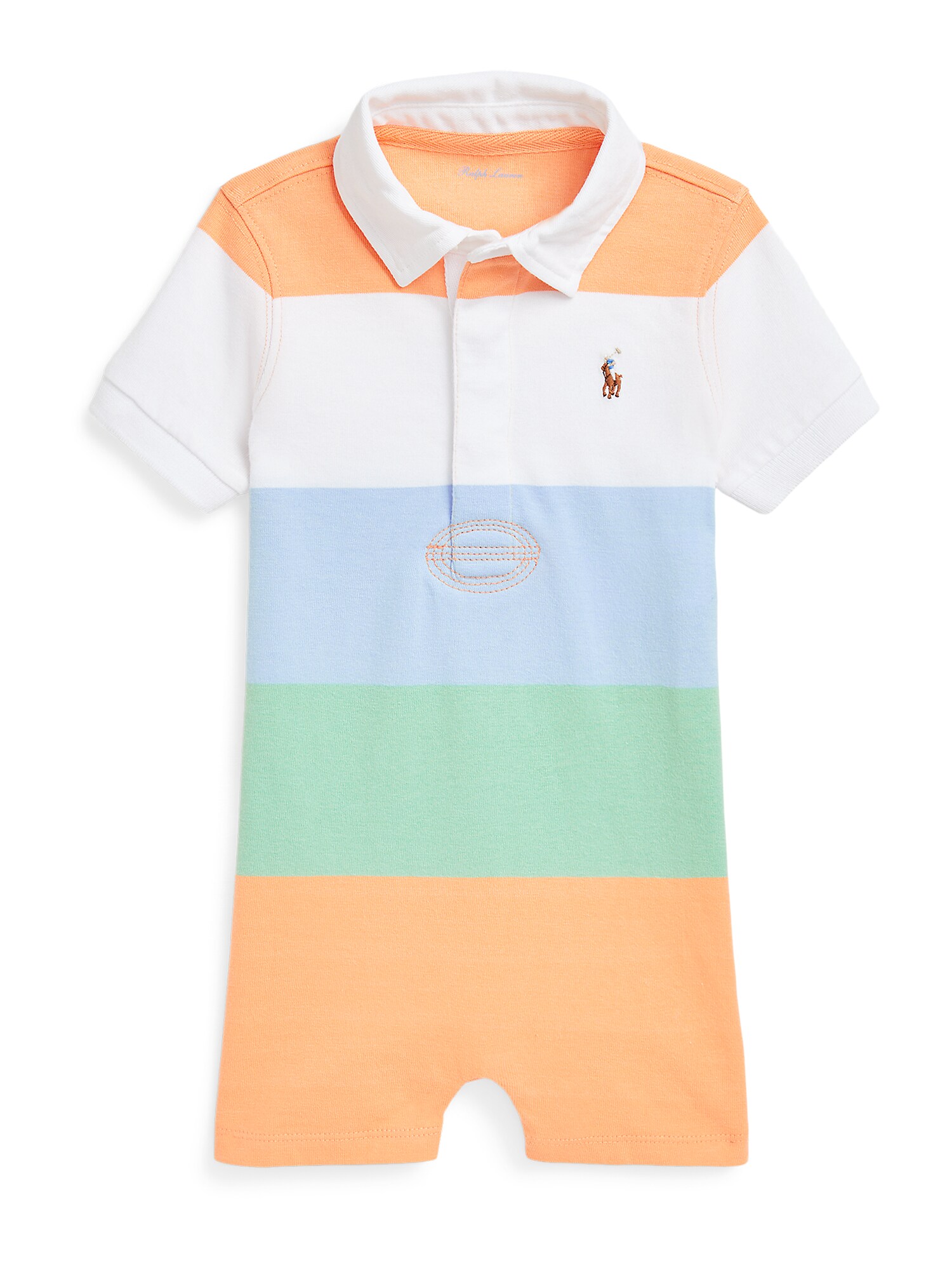 Polo Ralph Lauren Salopetă/Body  albastru deschis / verde mentă / portocaliu / alb
