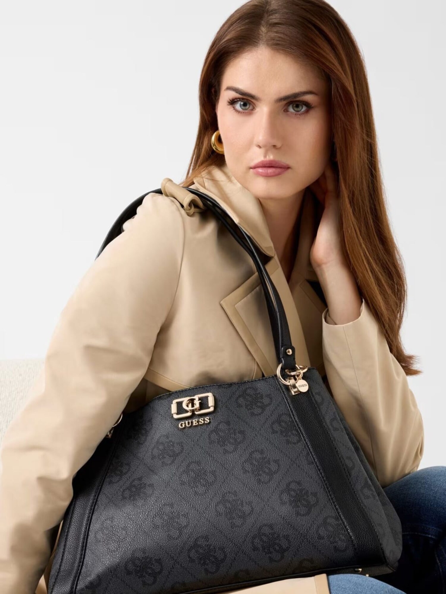 Guess Bolso Karnilla Logo Gfriend Carryall para mujer – imagen 3