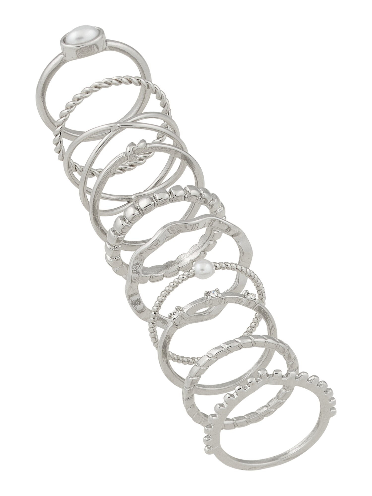 ABOUT YOU Inele  argintiu / transparent / alb perlat