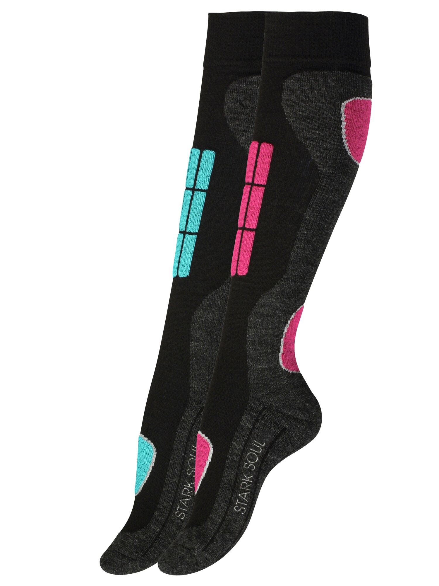 Stark Soul Calcetines deportivos turquesa / gris oscuro / rosa / negro