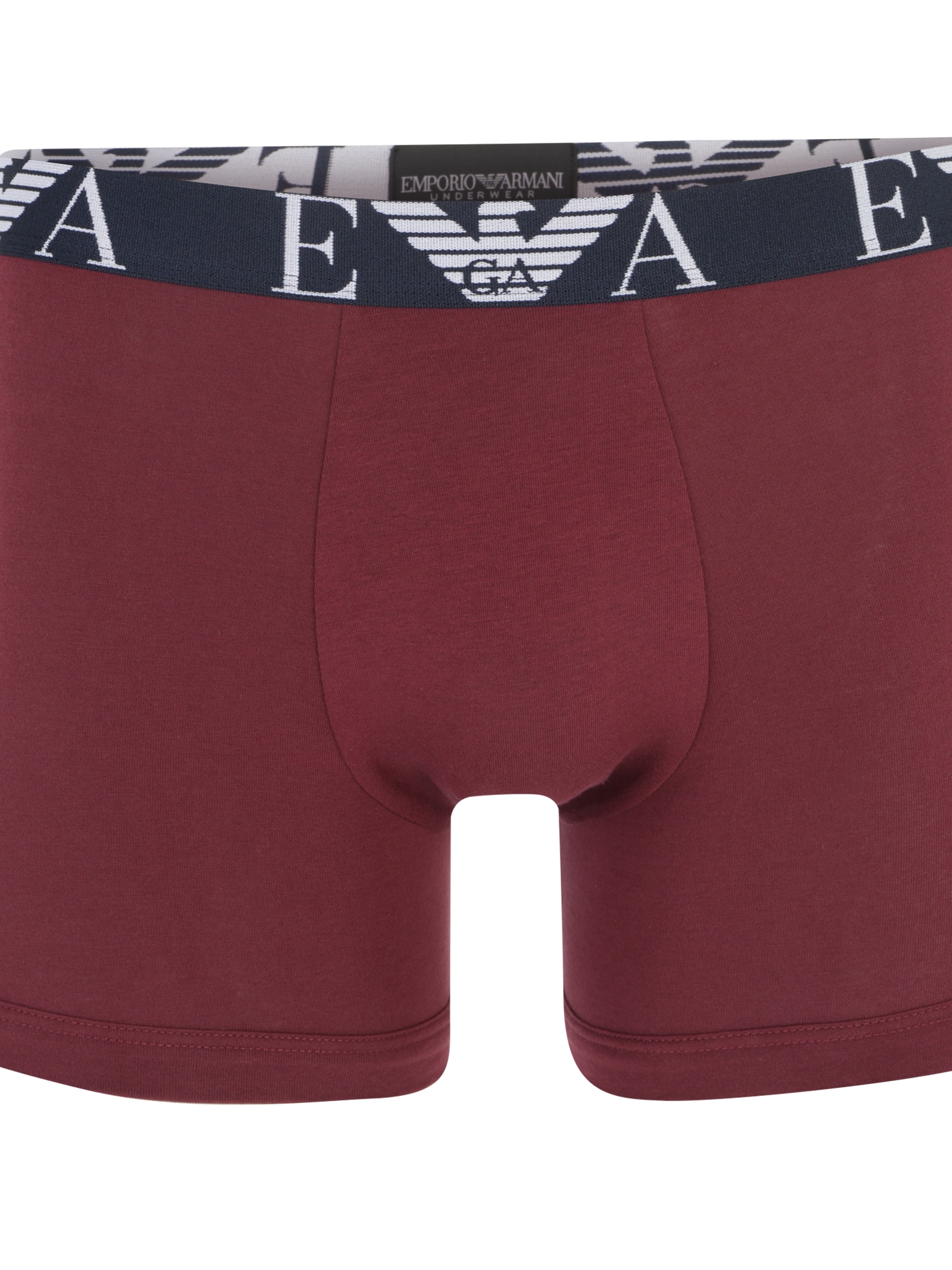 Emporio Armani Boxerky námornícka modrá / vínovo červená / biela (obrázok 3)