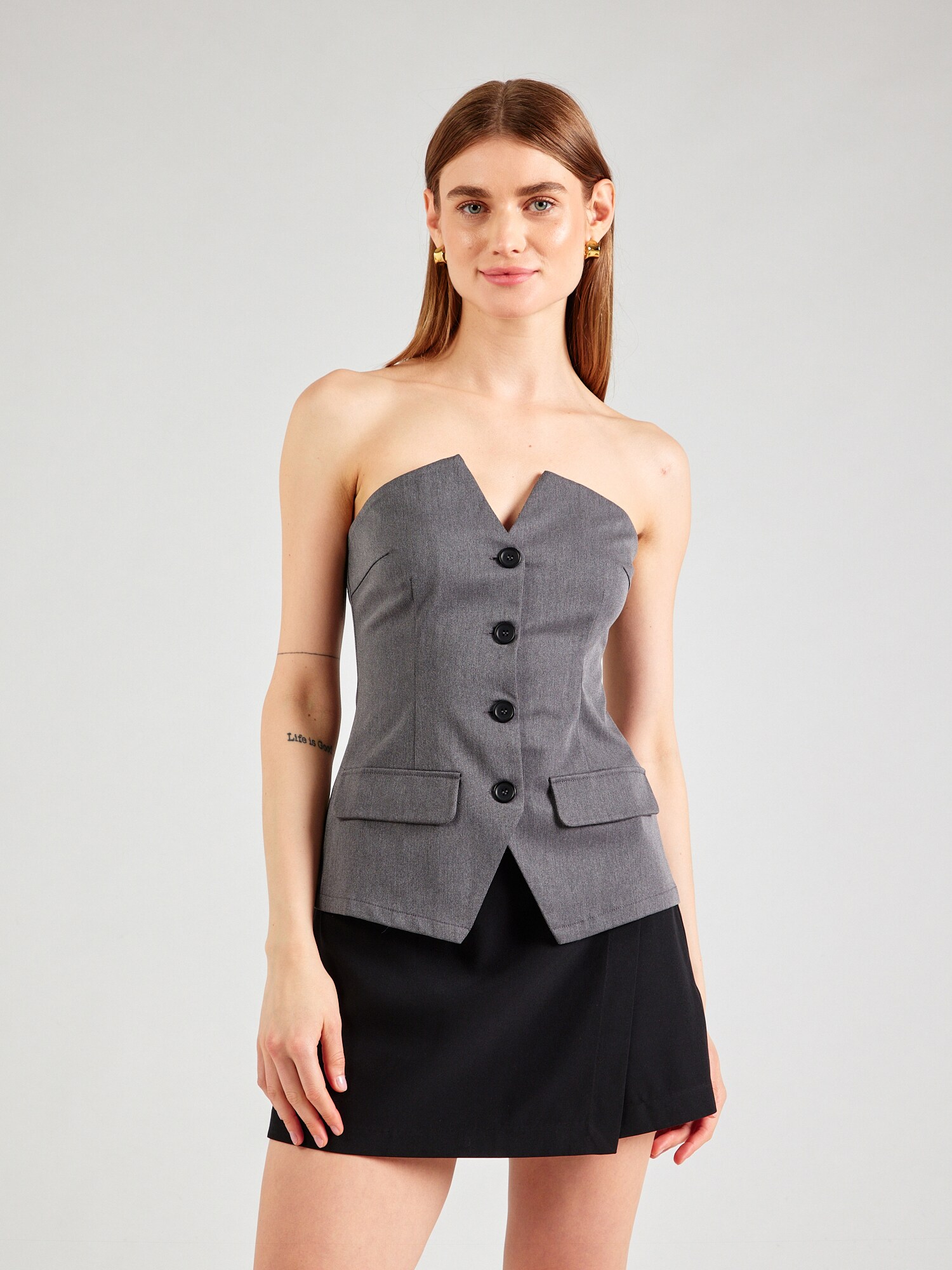 MYLAVIE by Sarah Harrison Top  szürke termék 2. képe