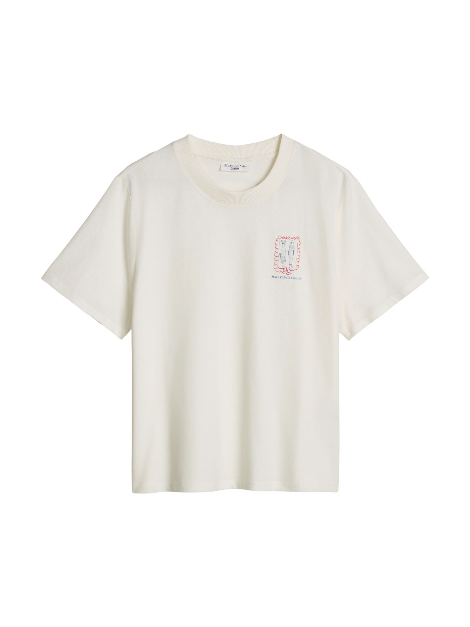 Marc O'Polo DENIM Tricou  albastru deschis / roșu / alb