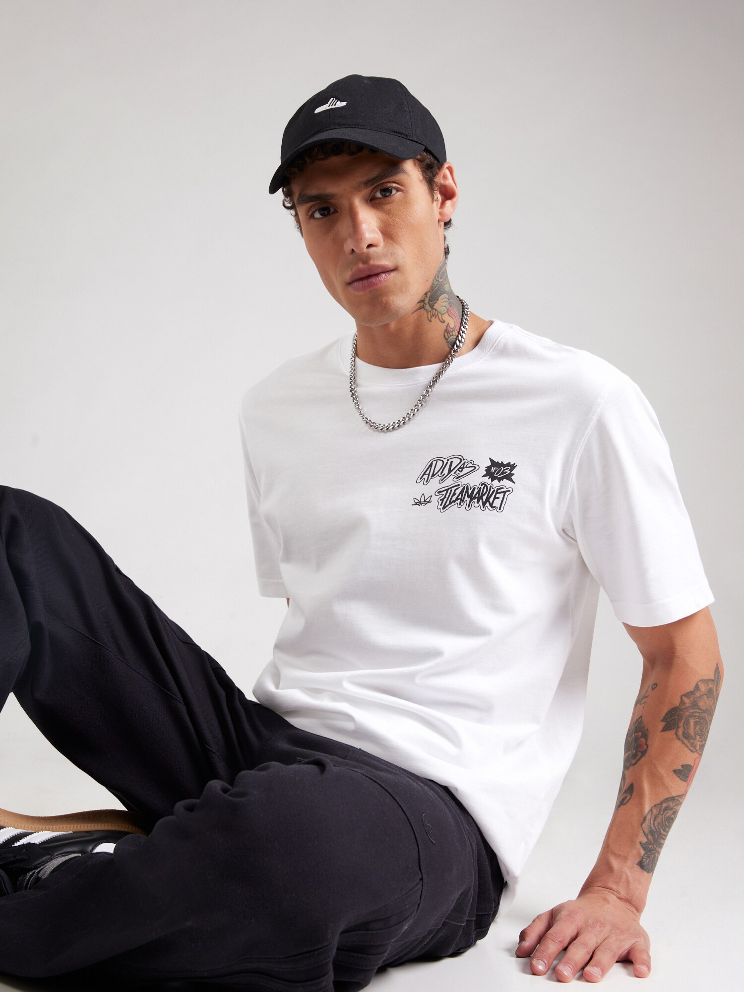 ADIDAS ORIGINALS Tričko čierna / biela (obrázok 3)