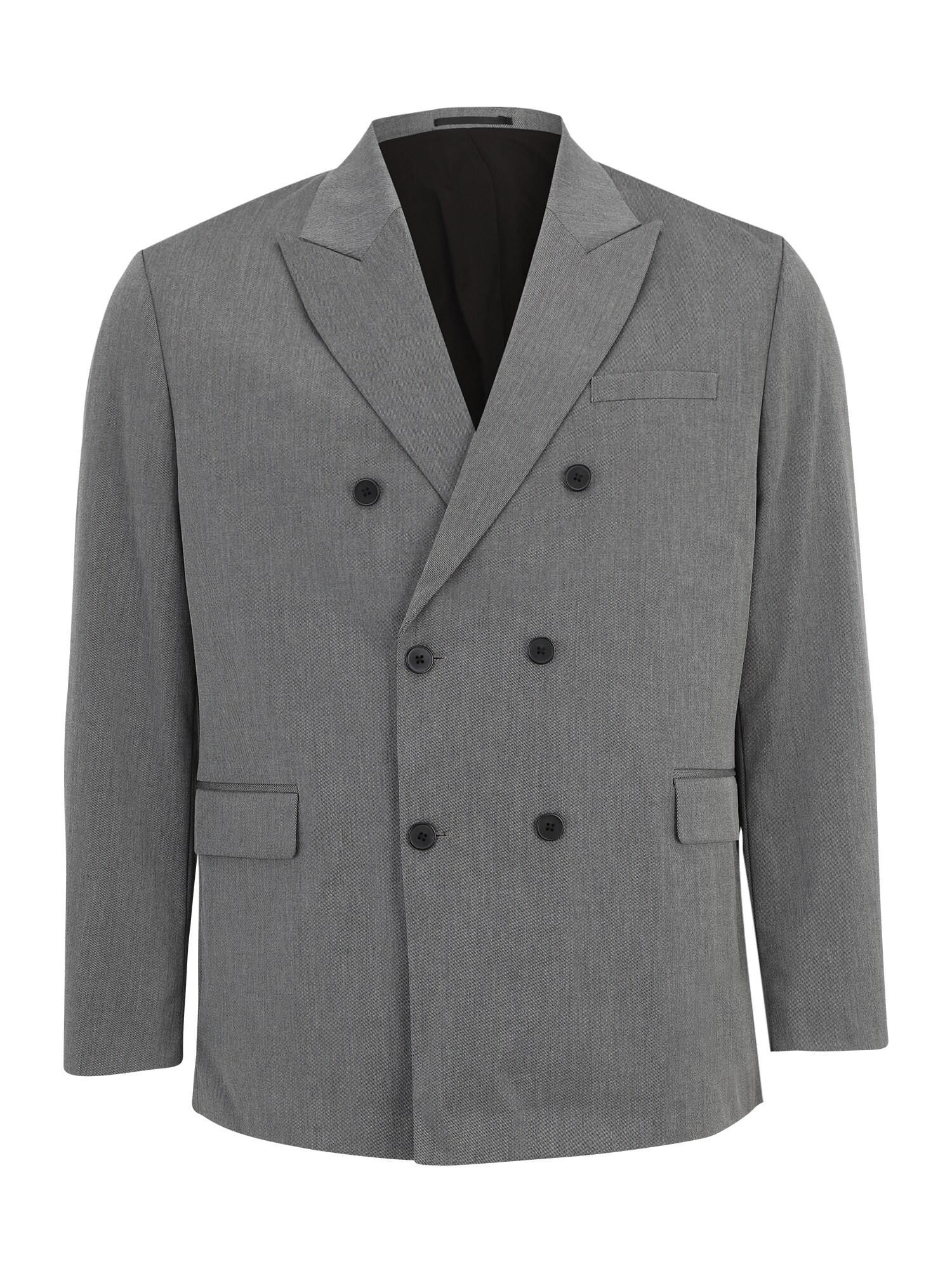 Jack & Jones Plus Sako 'BUSHWICK ASHTON'  sivá melírovaná