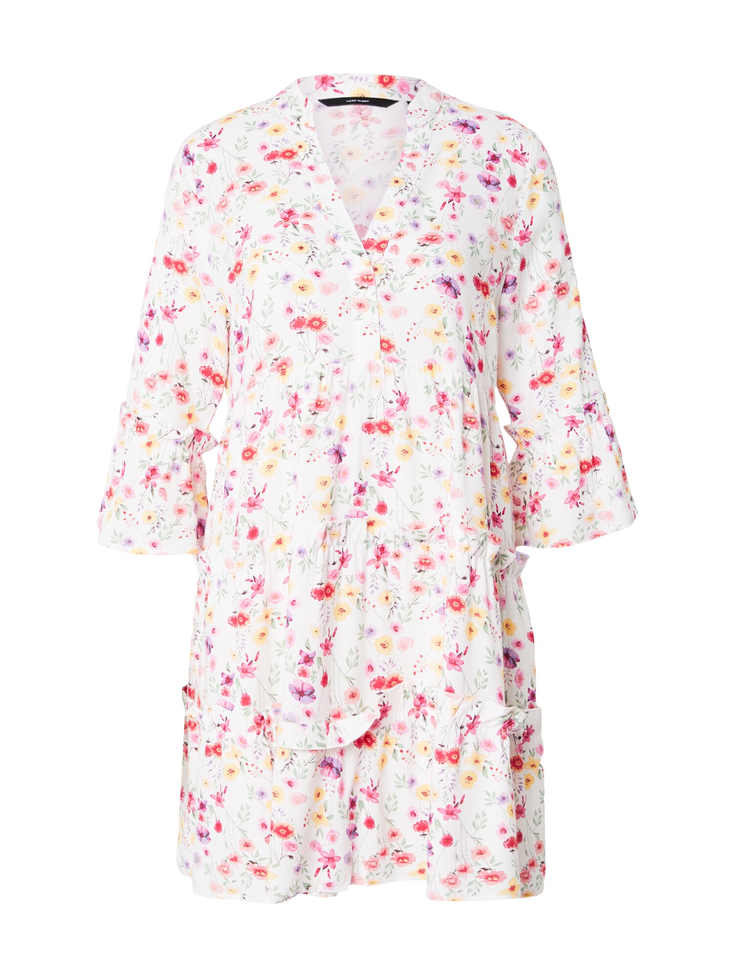 VERO MODA Rochie 'VMEASY JOY'  galben deschis / verde mentă / roz deschis / alb murdar