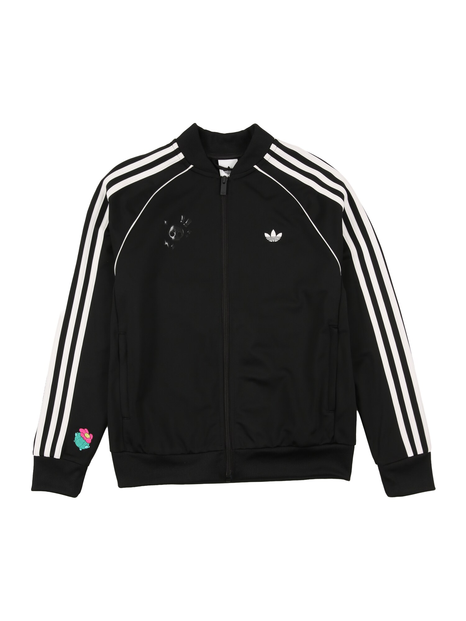 ADIDAS ORIGINALS Prechodná bunda  zelená / ružová / čierna / biela