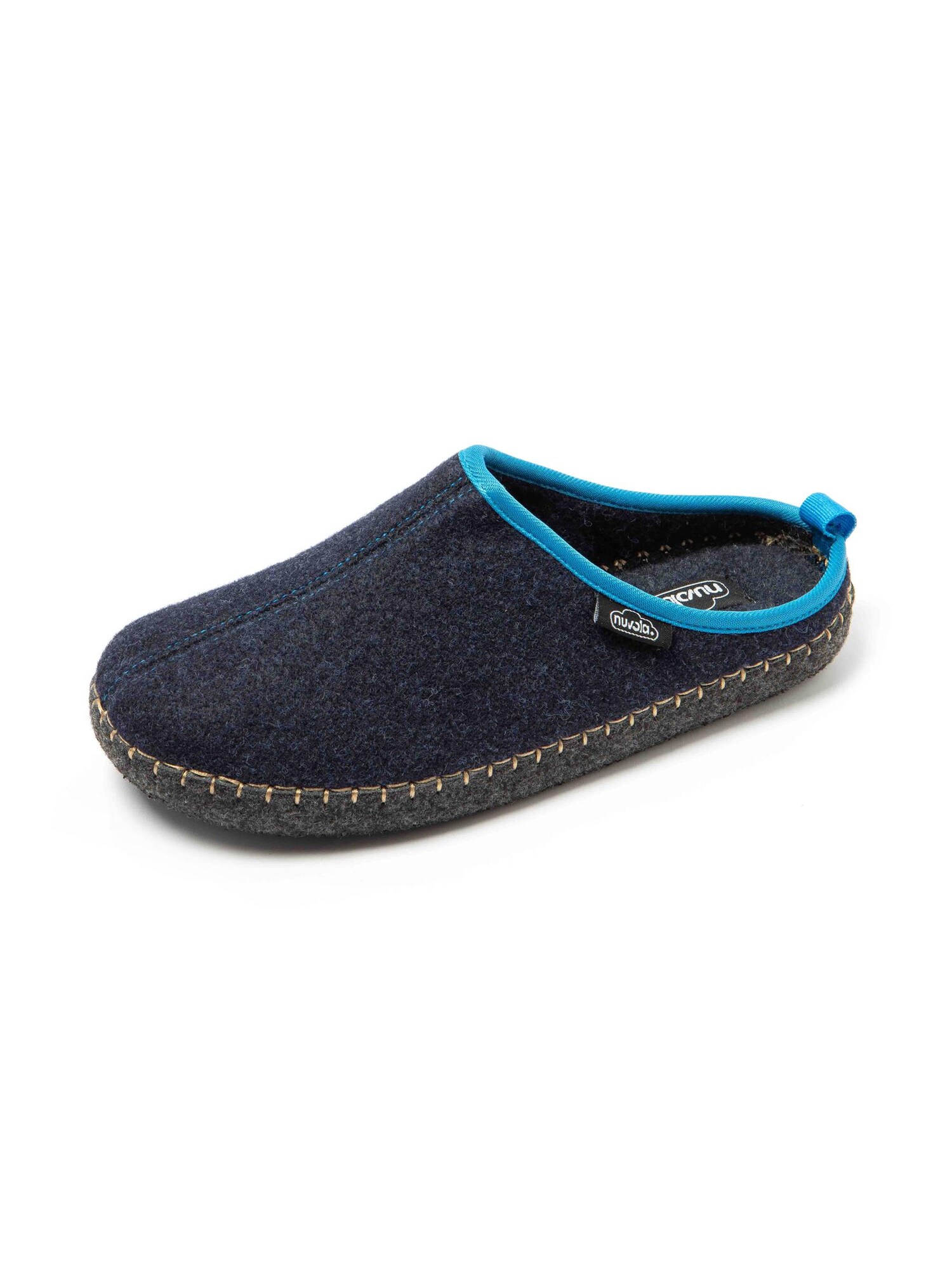 Nuvola. Huisschoen 'Zueco Rim' Donkerblauw