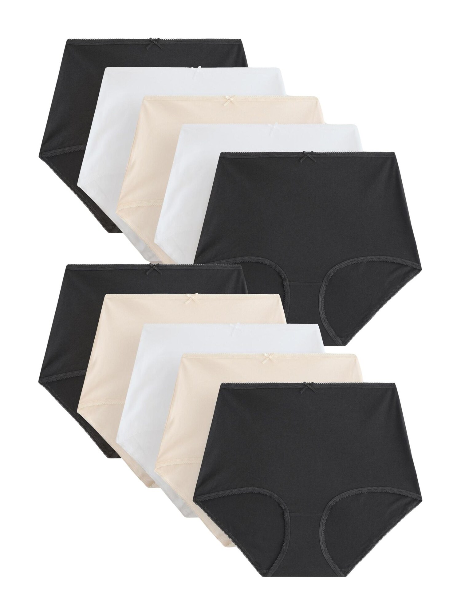 Next Slip  crem / negru / alb