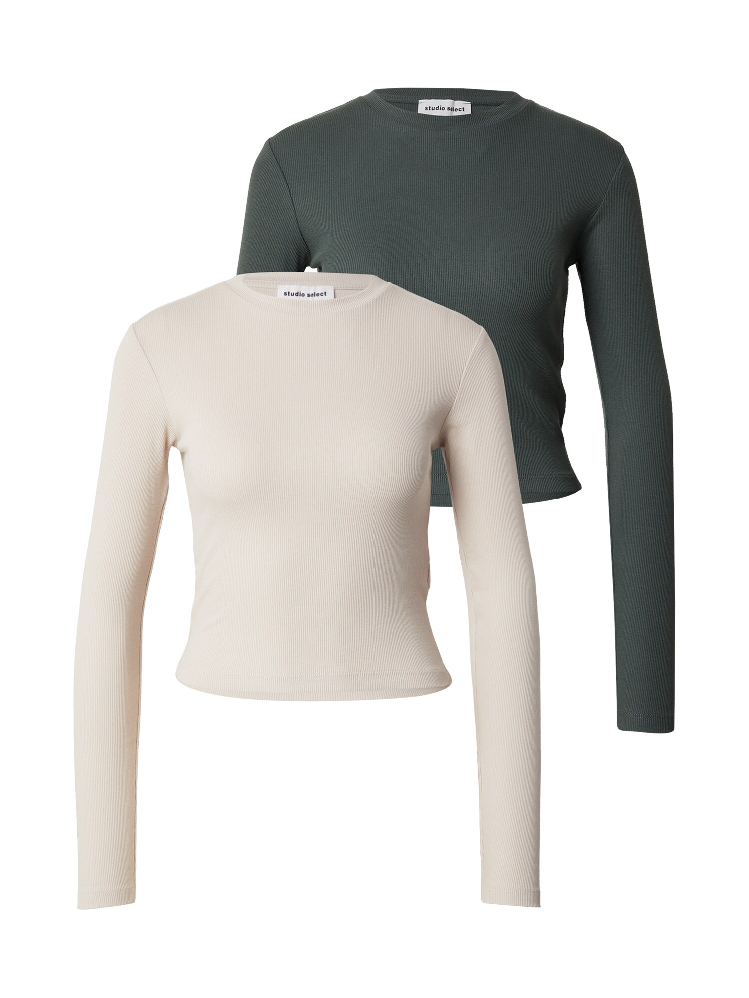 studioselect Tricou Betty  bej / verde închis