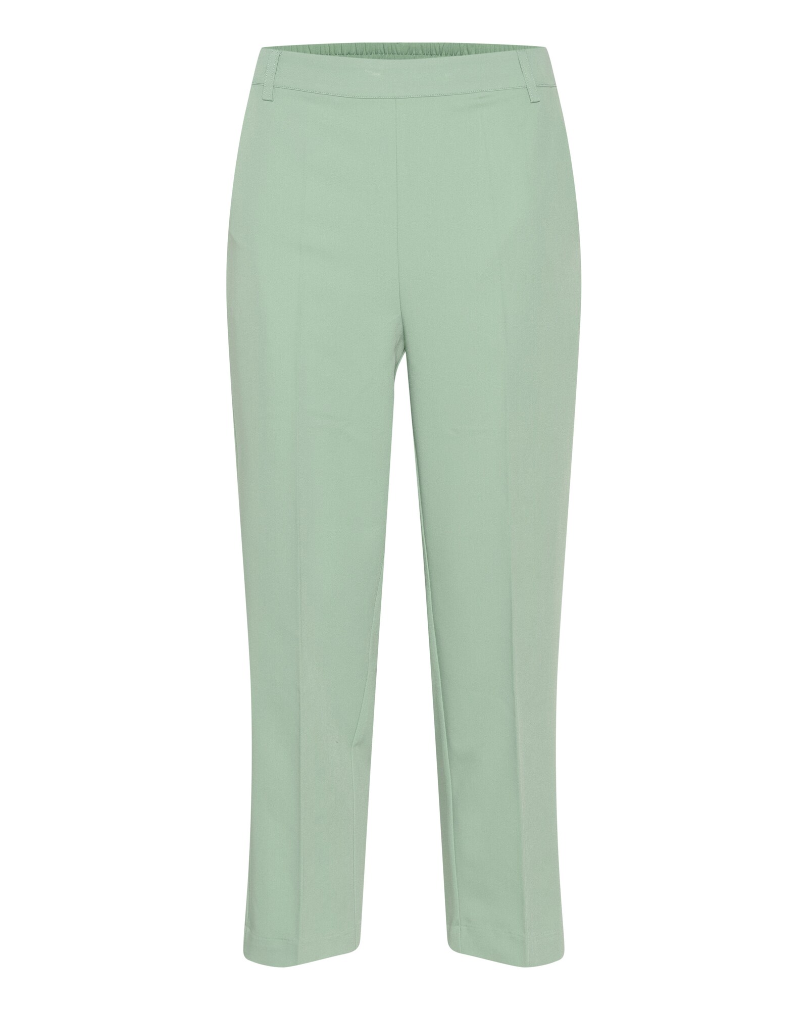 Kaffe Pantaloni cu dungă Sakura  verde pastel