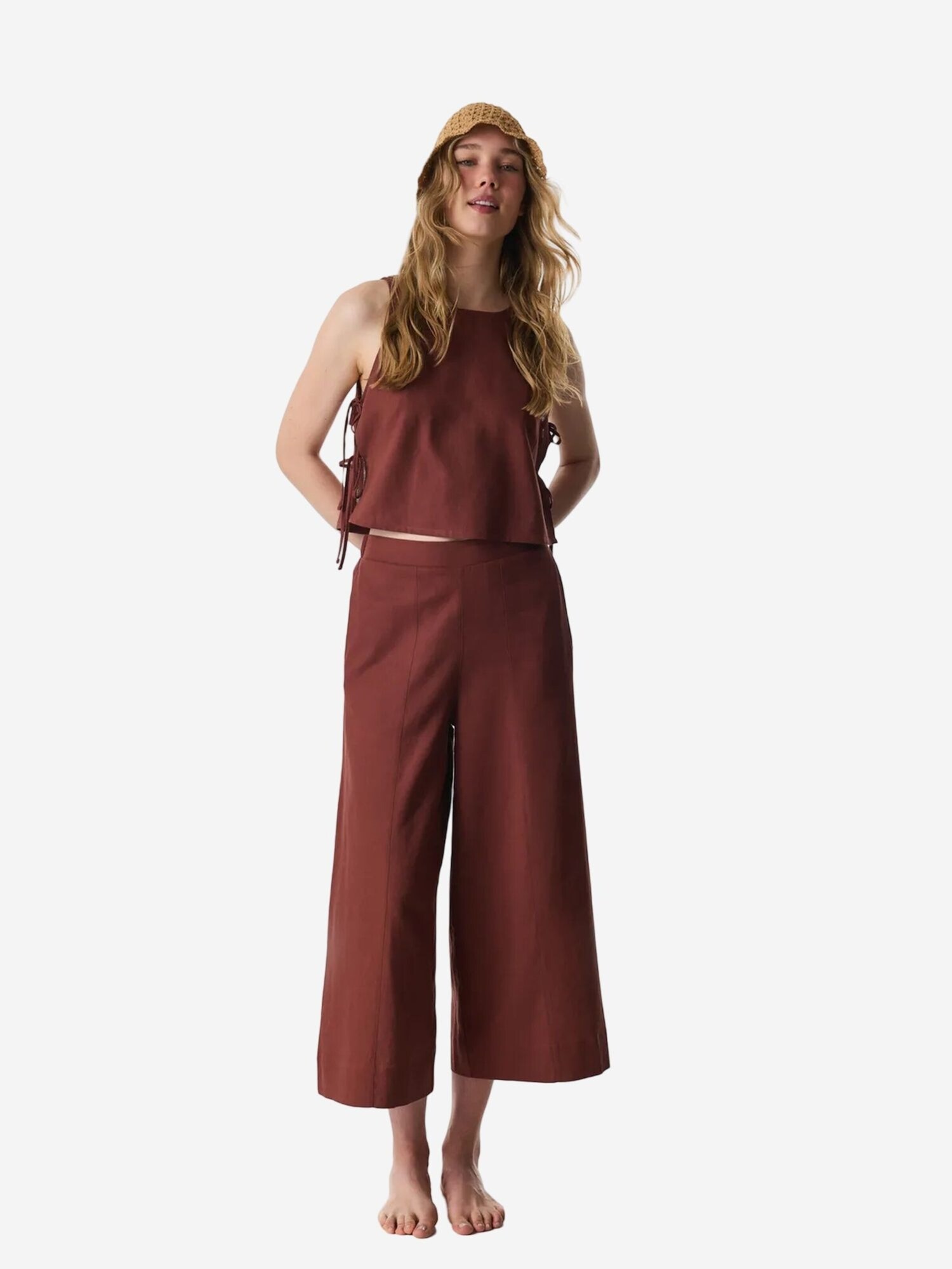 Penti Bluza hrđavo crvena