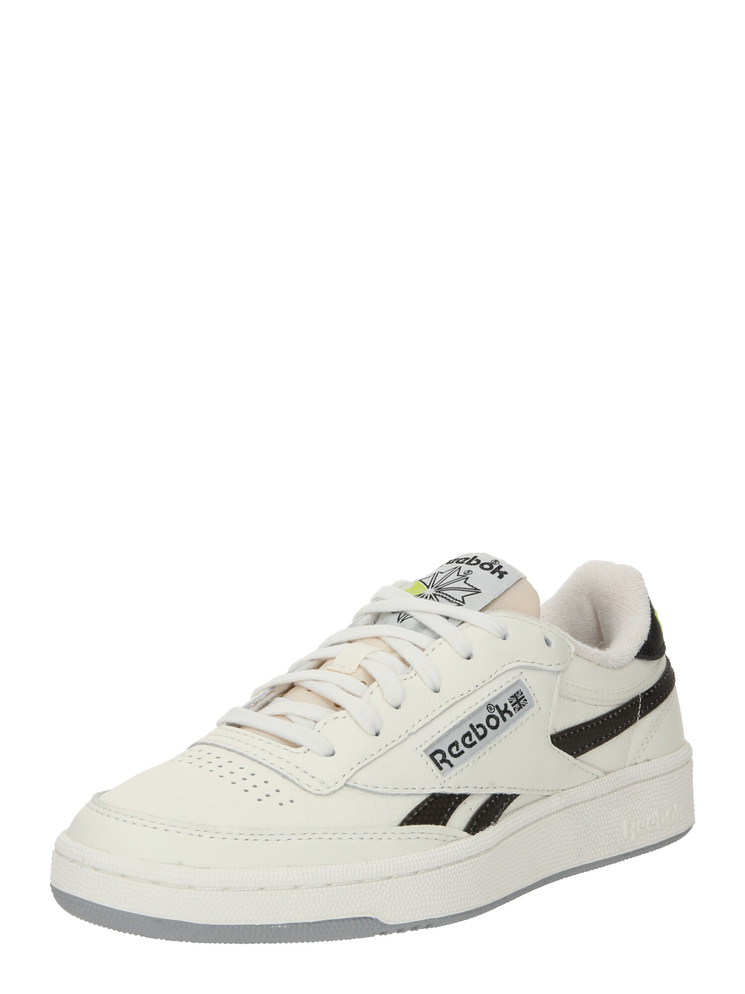 Reebok Nízke tenisky 'CLUB C REVENGE VINTAGE'  sivá / svetlozelená / čierna / prírodná biela