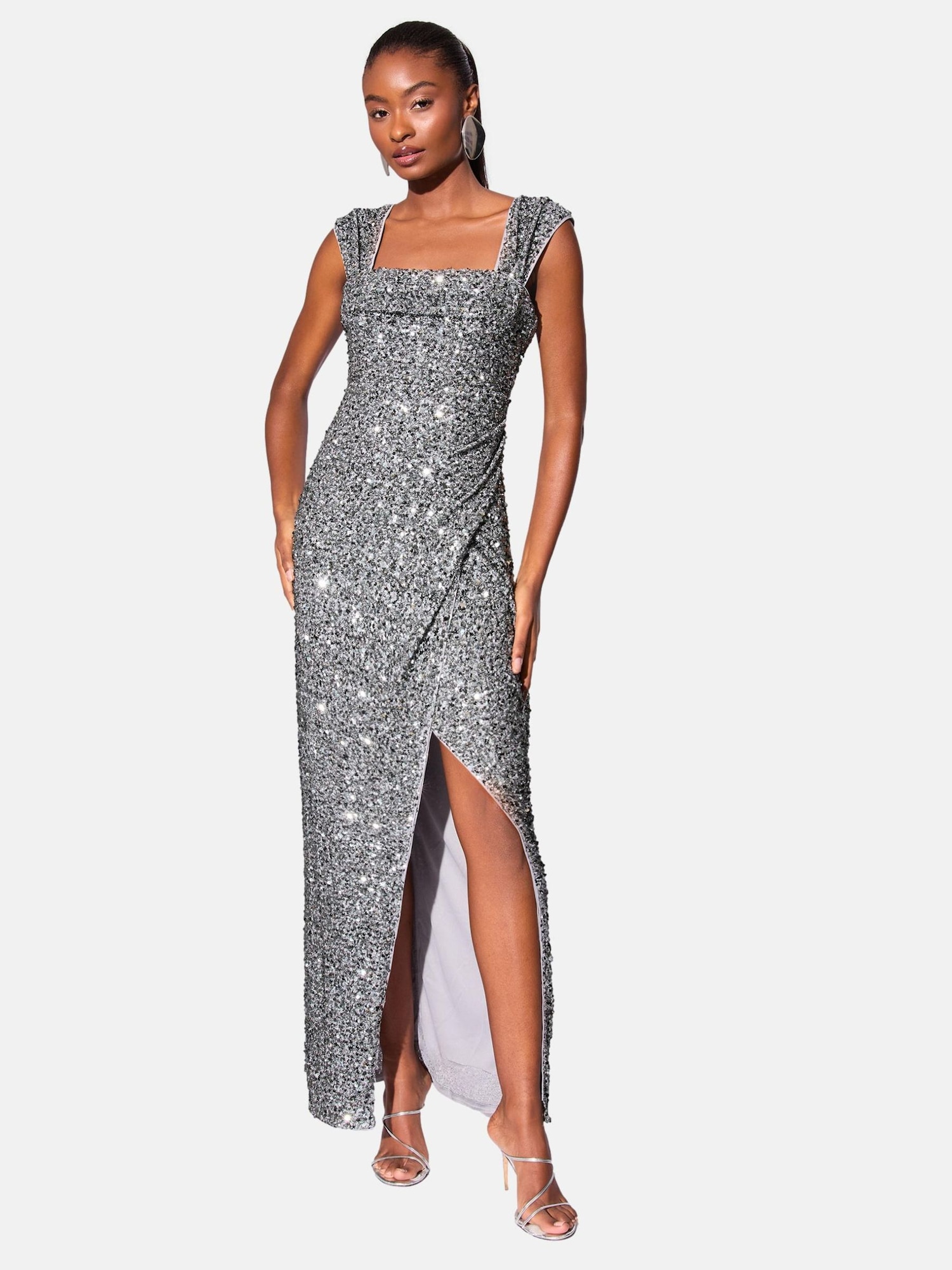 Lipsy Rochie de seară  argintiu