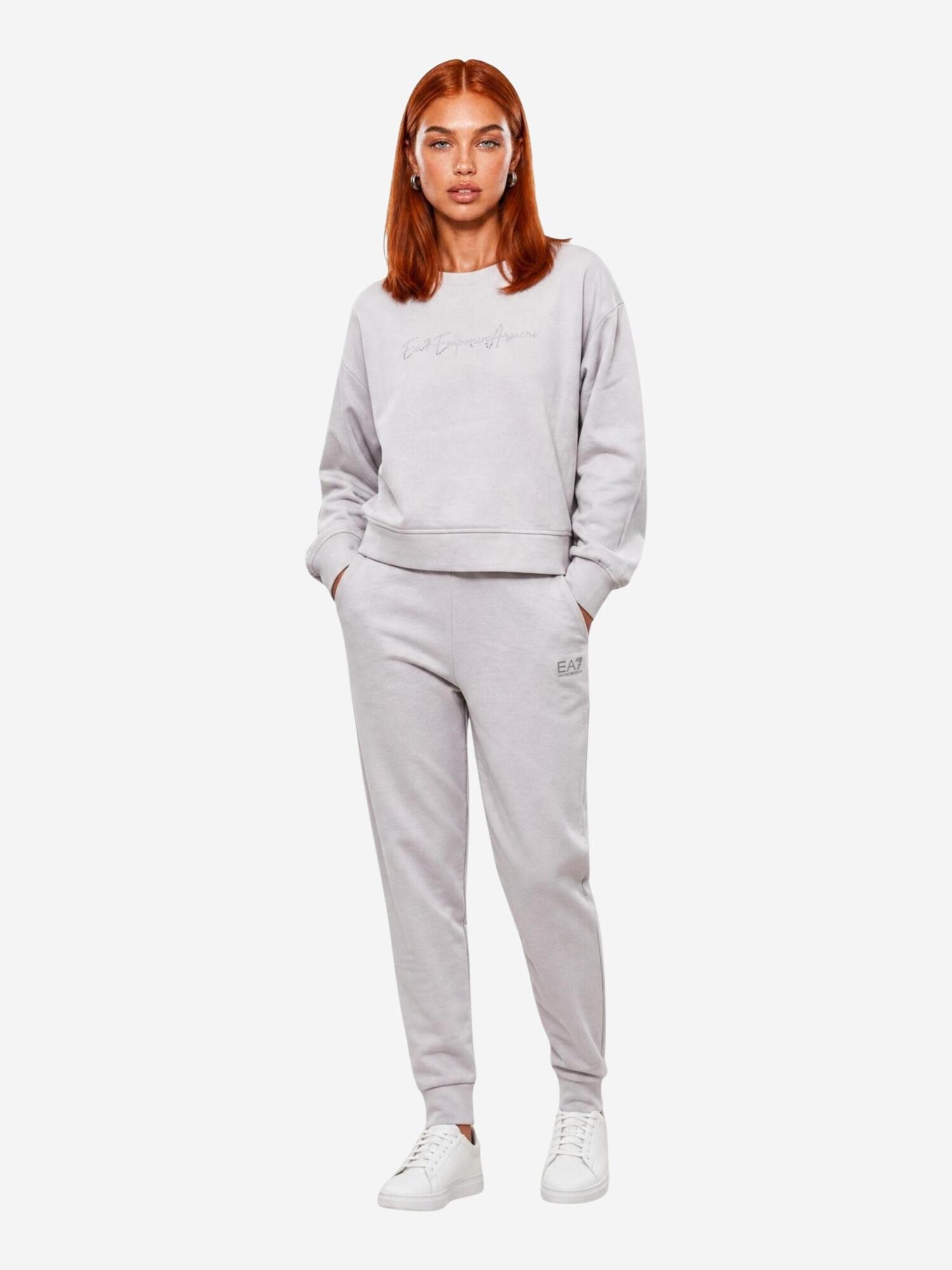EA7 Emporio Armani Chándal '7W001447 AF20758'  blanco cáscara de huevo