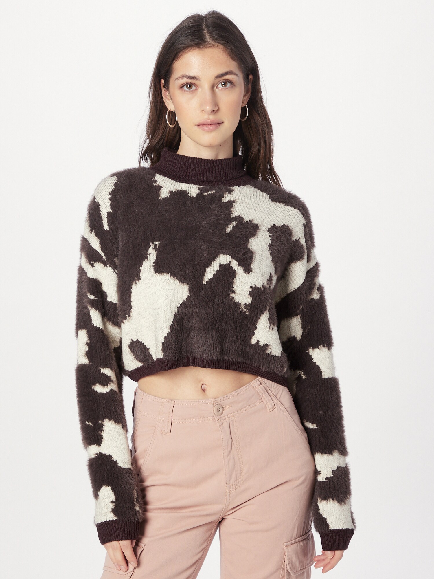 Nasty Gal Pulóver  mokka / fehér termék 2. képe