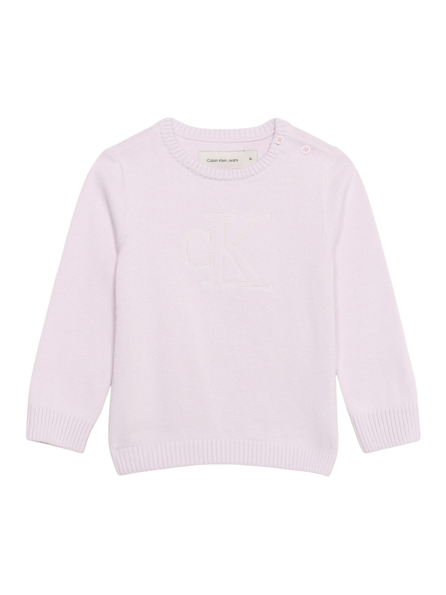 Calvin Klein Jeans Sveter  nebielená / pastelovo fialová