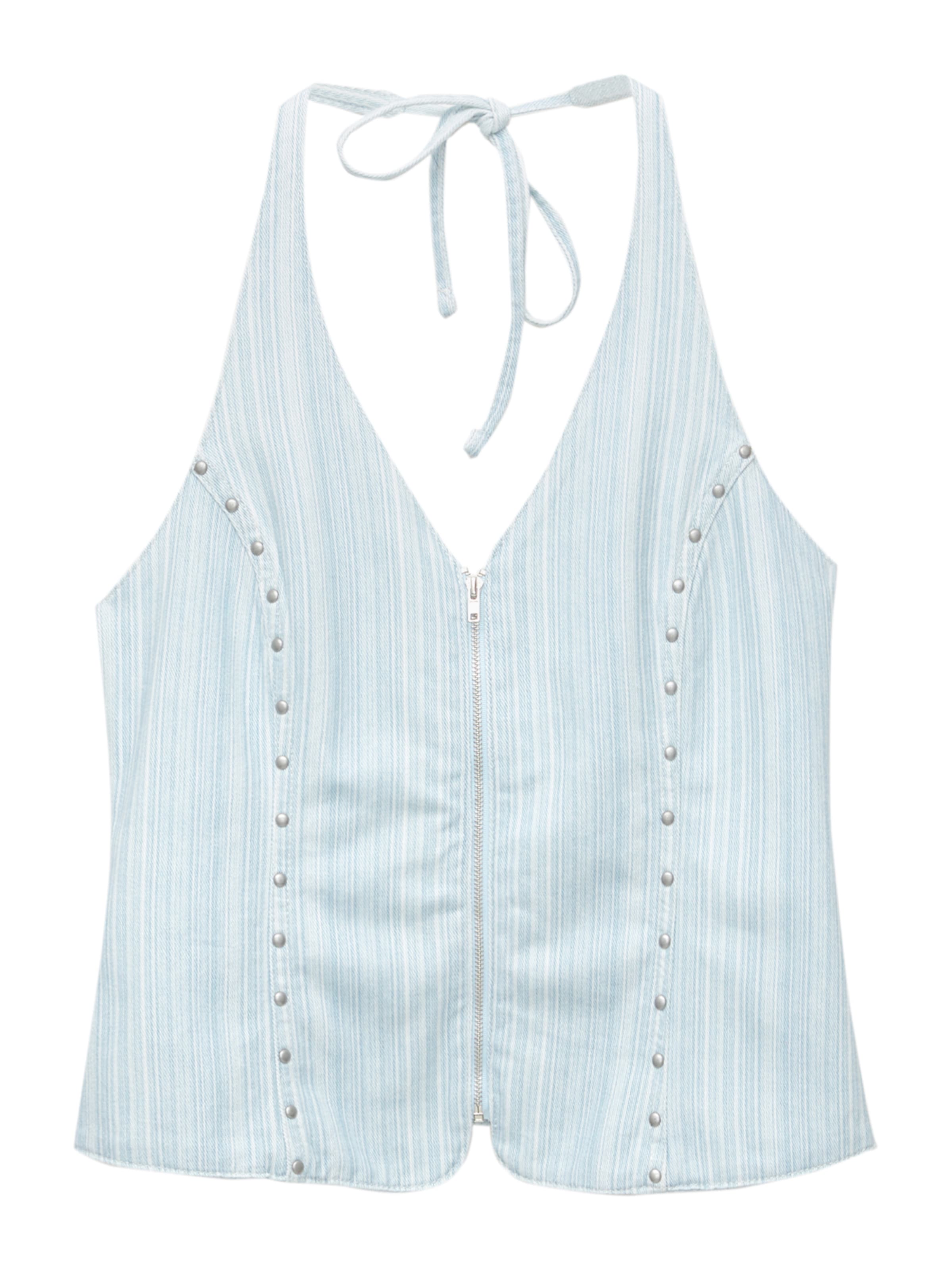 Light blue top
