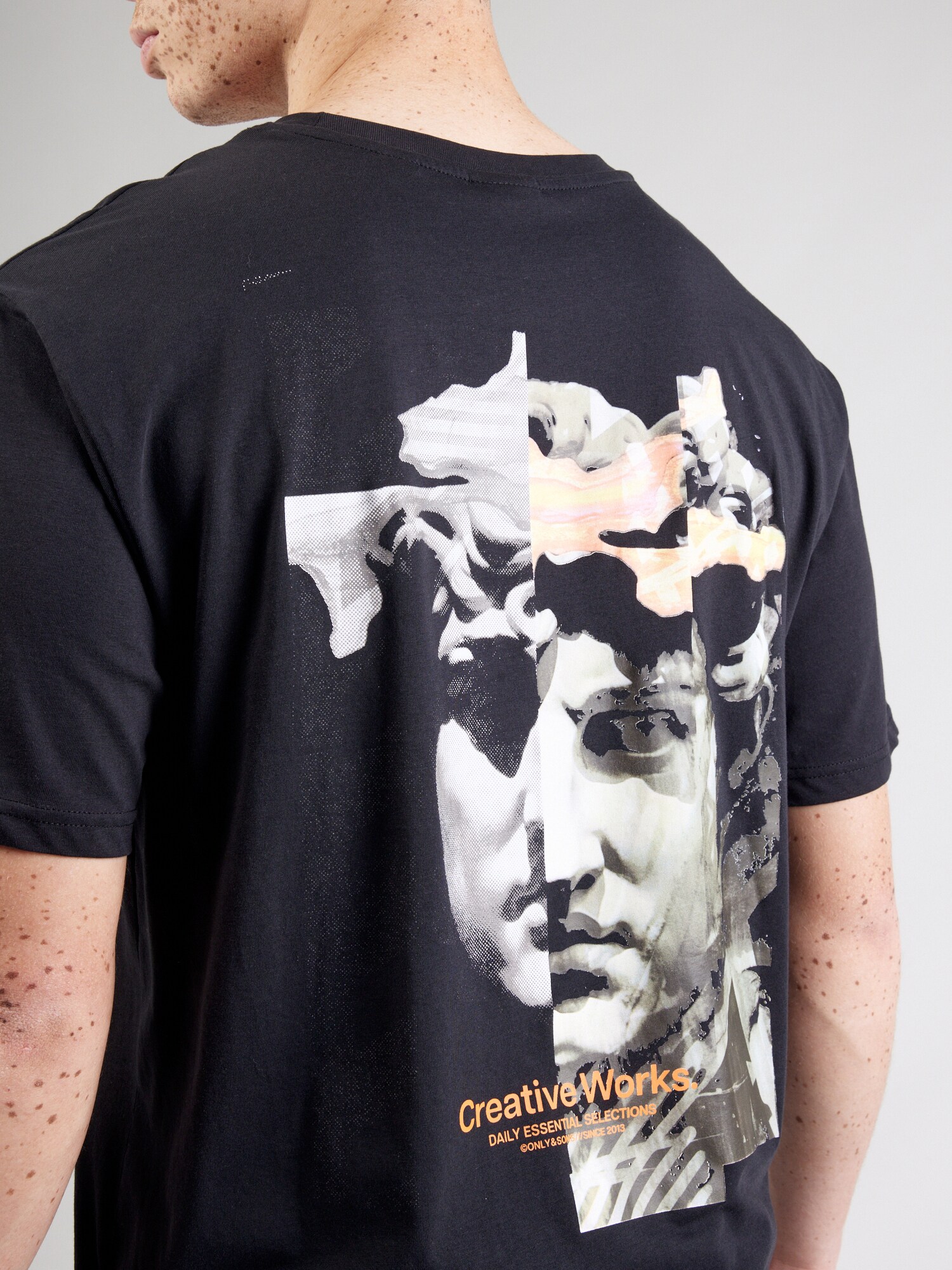 Only & Sons Tričko 'ONSMATTEO' svetlosivá / svetlozelená / oranžová / čierna (obrázok 5)