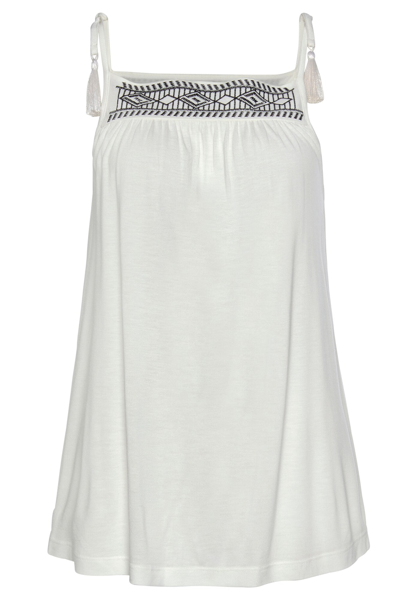 LASCANA Top  negru / alb